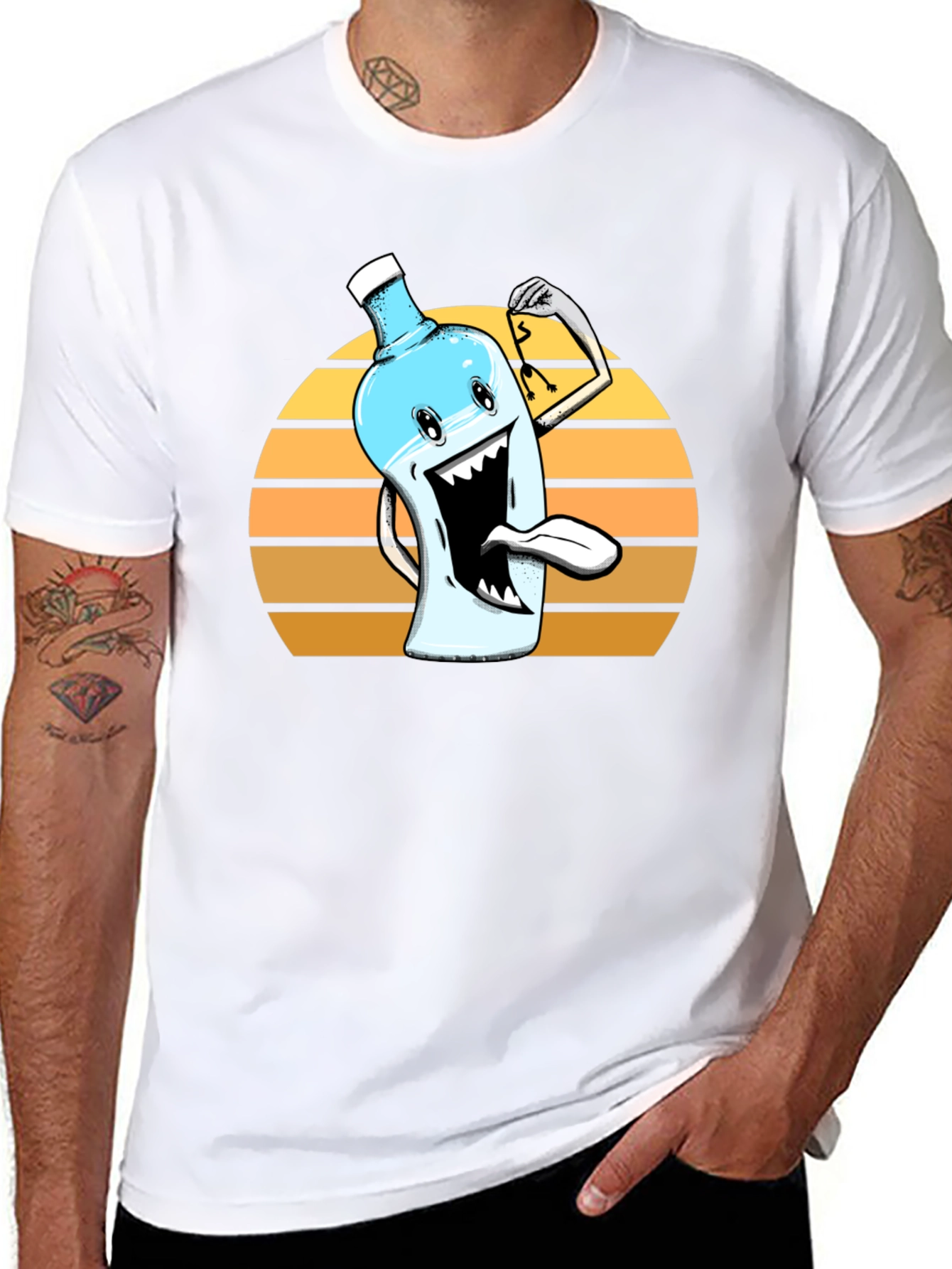 Funny Water Cooler Cartoon Graphic Tee