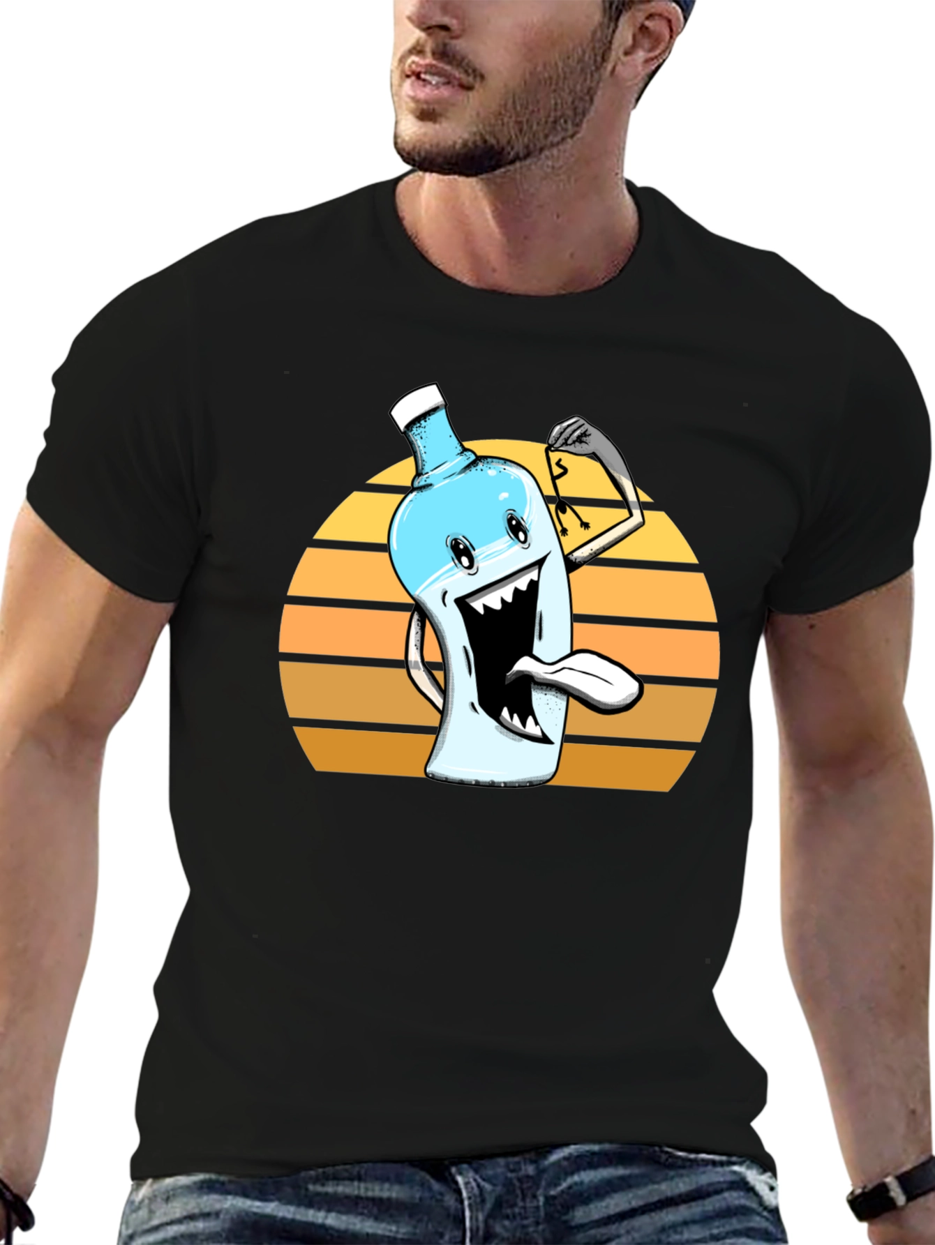 Funny Water Cooler Cartoon Graphic Tee