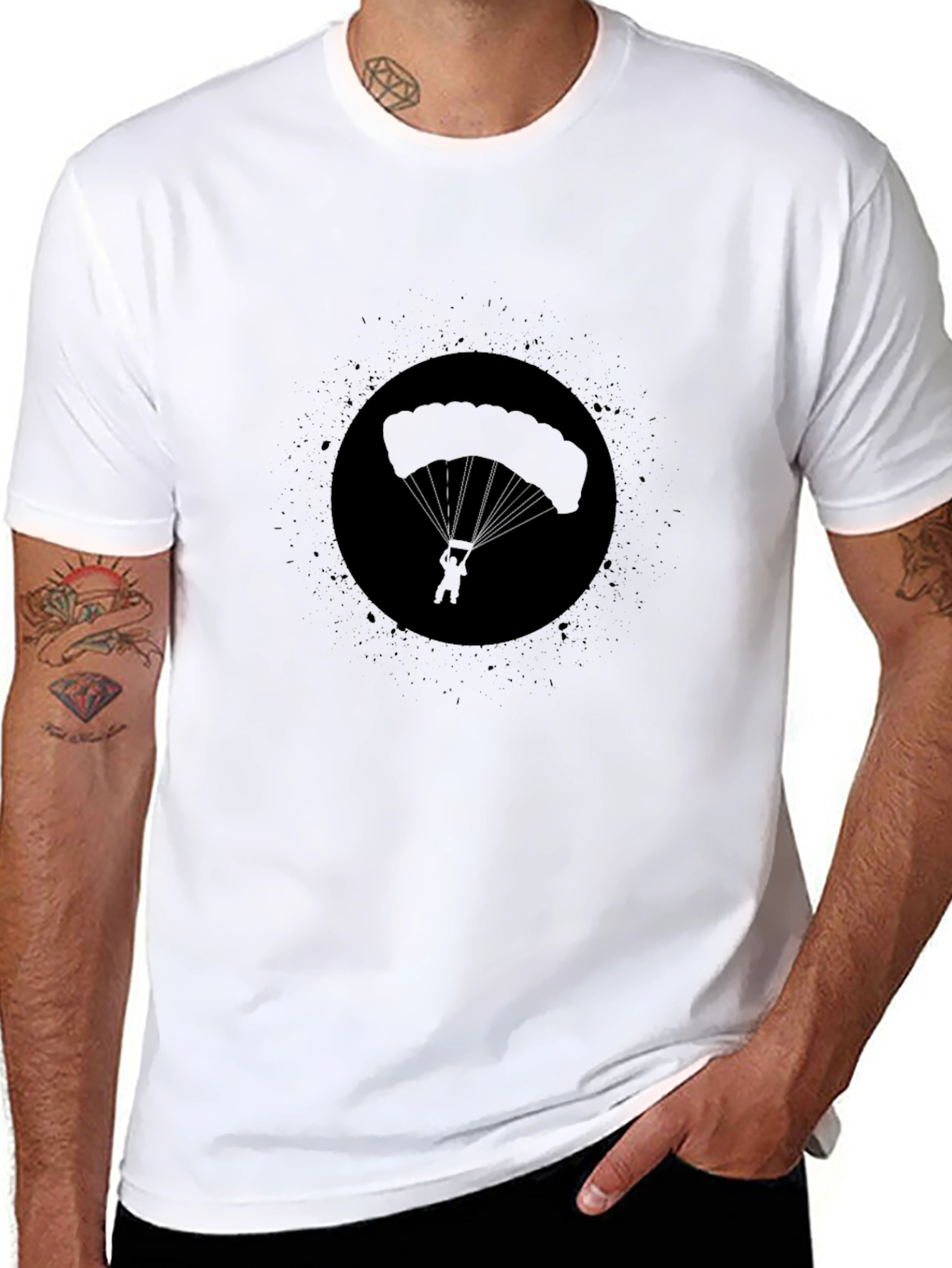 Black Parachute Graphic Tee
