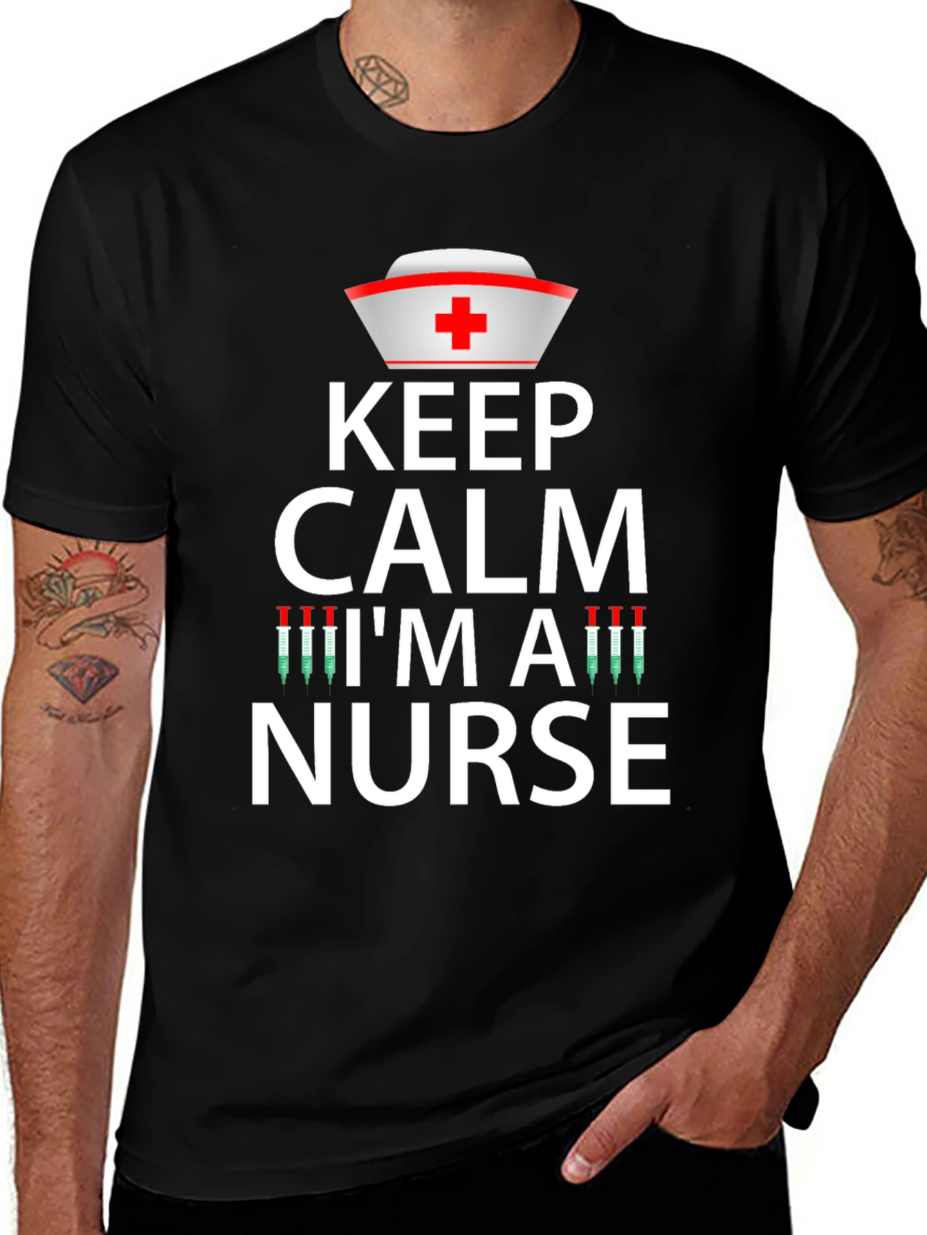 Keep Calm Im a Nurse Graphic T-Shirt