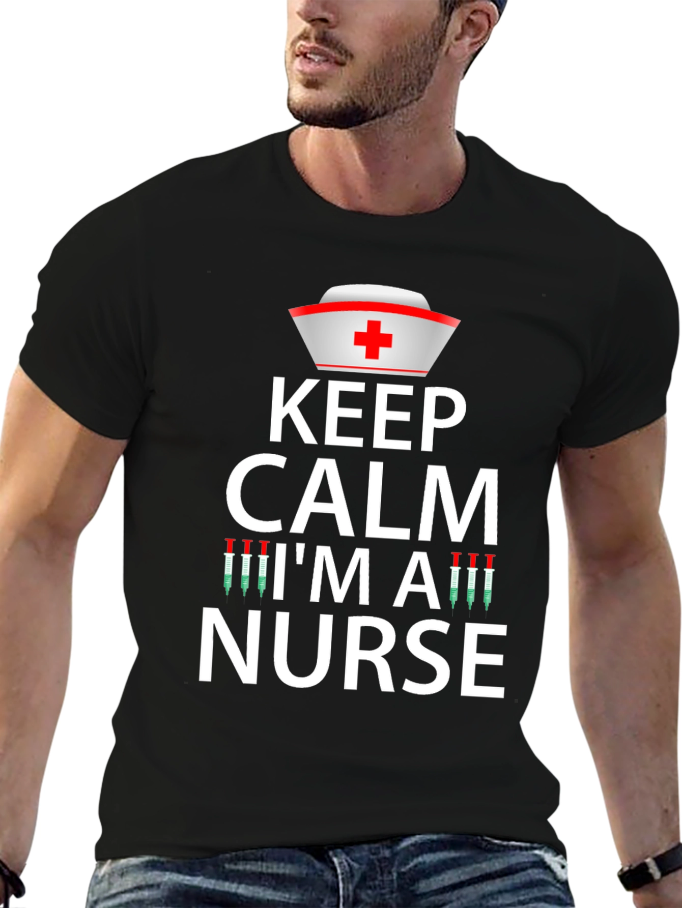 Keep Calm Im a Nurse Graphic T-Shirt