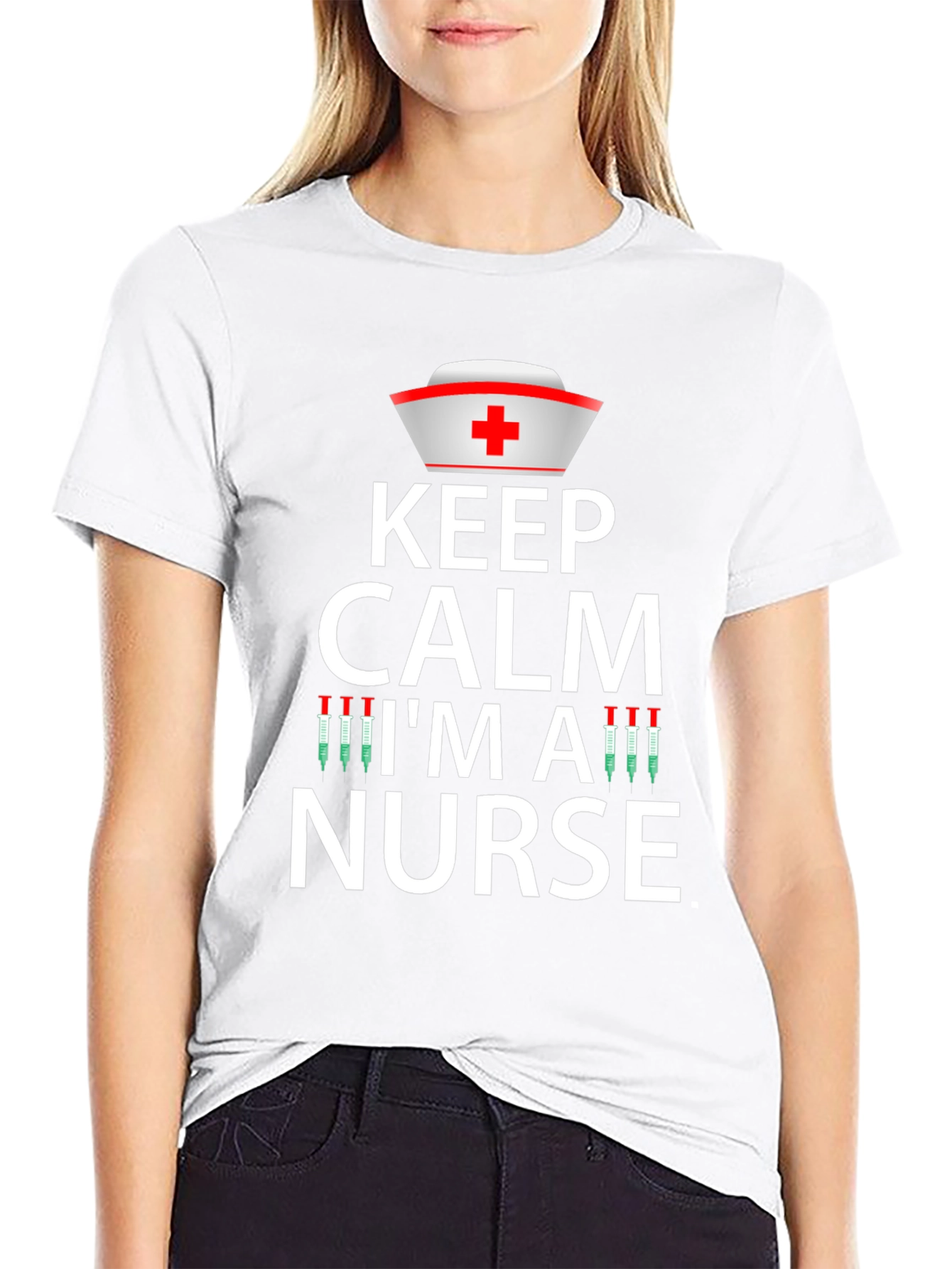 Keep Calm Im a Nurse Graphic T-Shirt