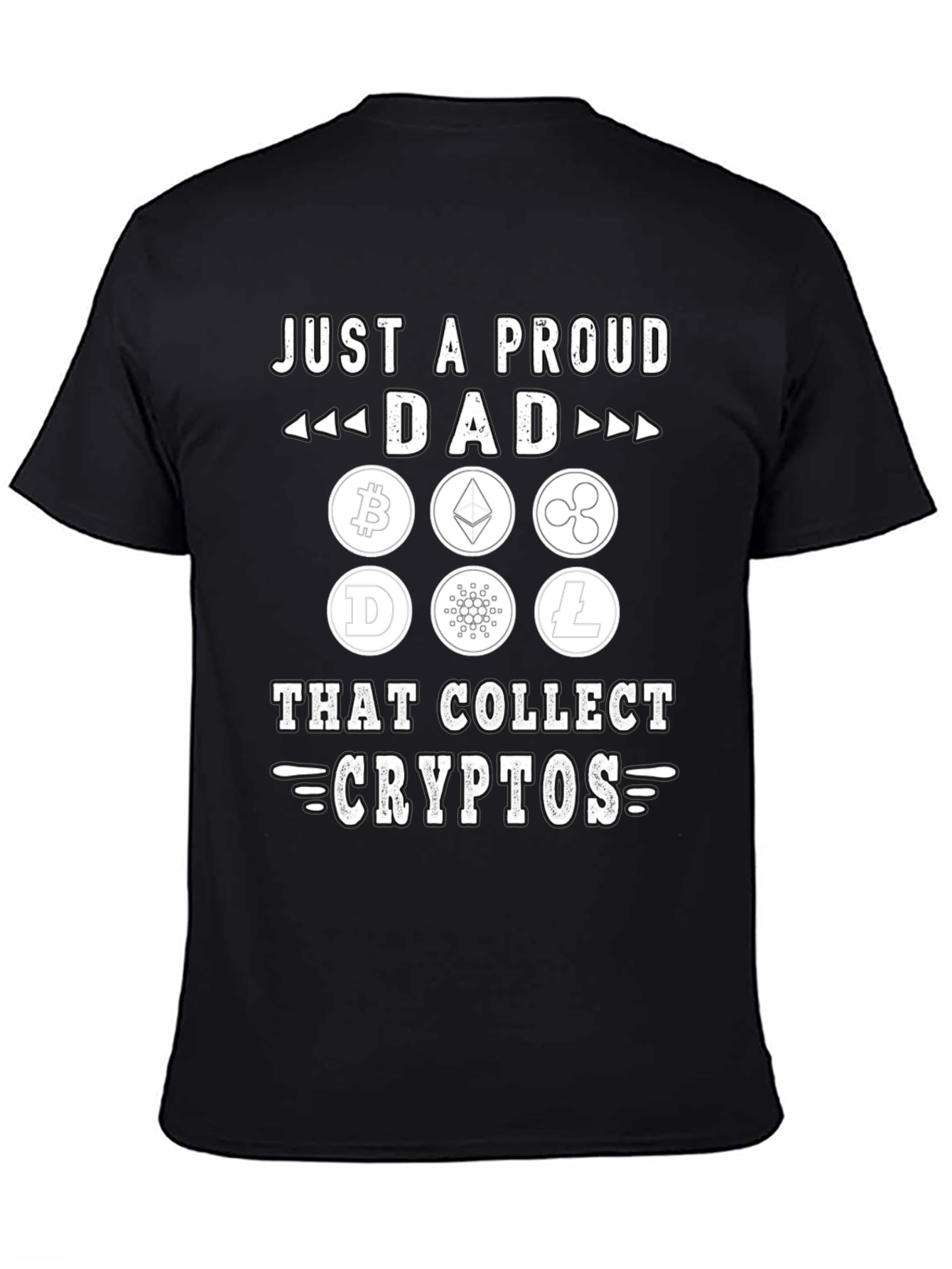 Proud Dad Crypto Collector Graphic T-Shirt