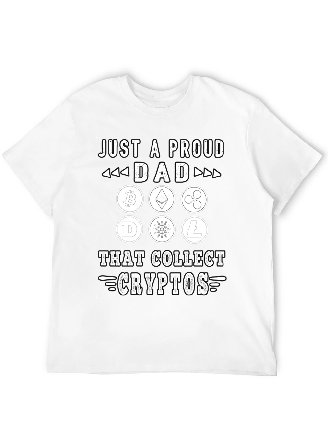 Proud Dad Crypto Collector Graphic T-Shirt