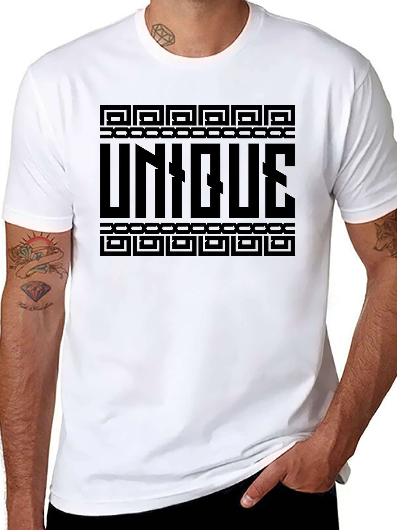 Unique Graphic Tee - Black Stylish Cotton Shirt