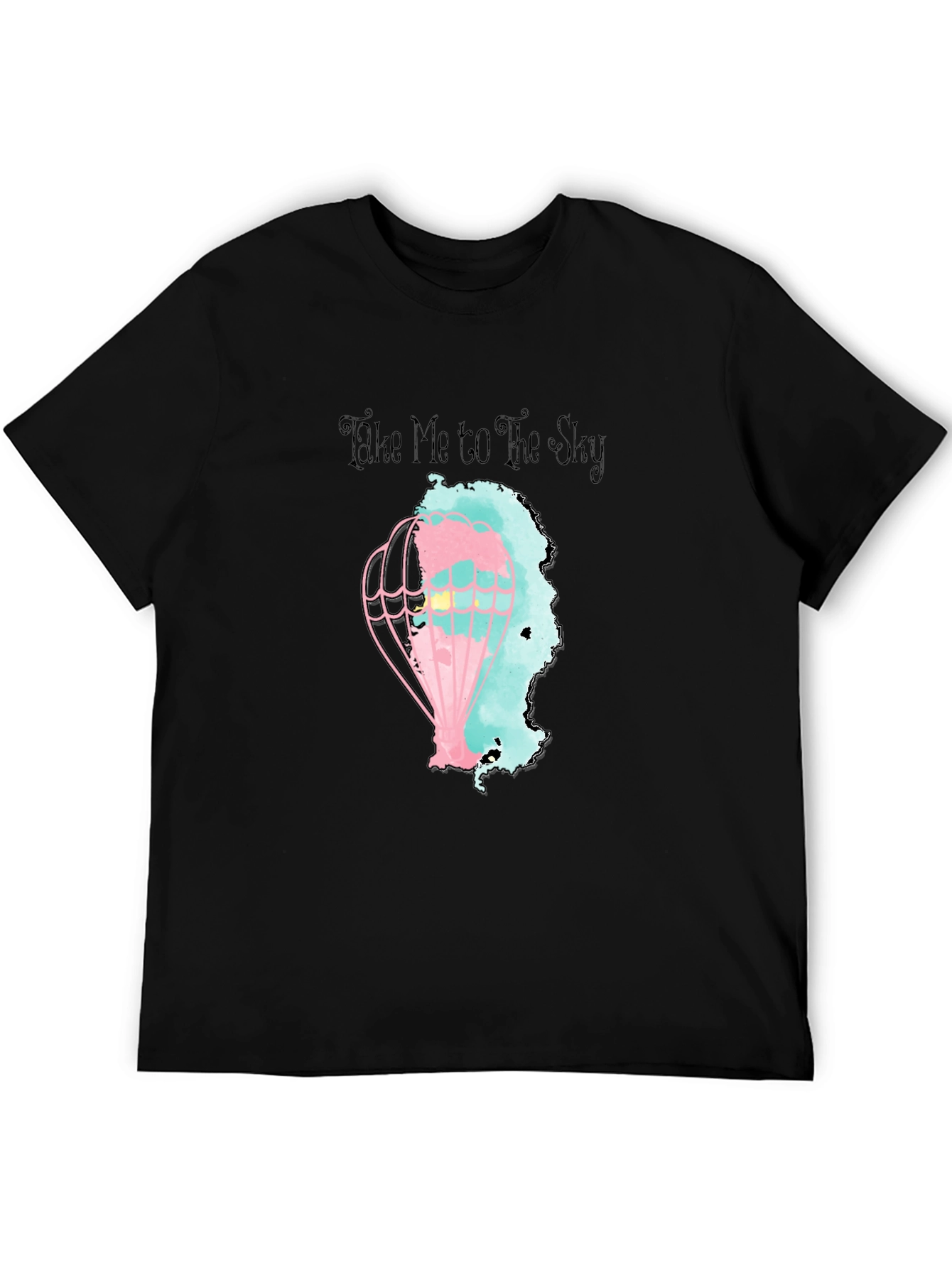 Take Me To The Sky Black Graphic Tee