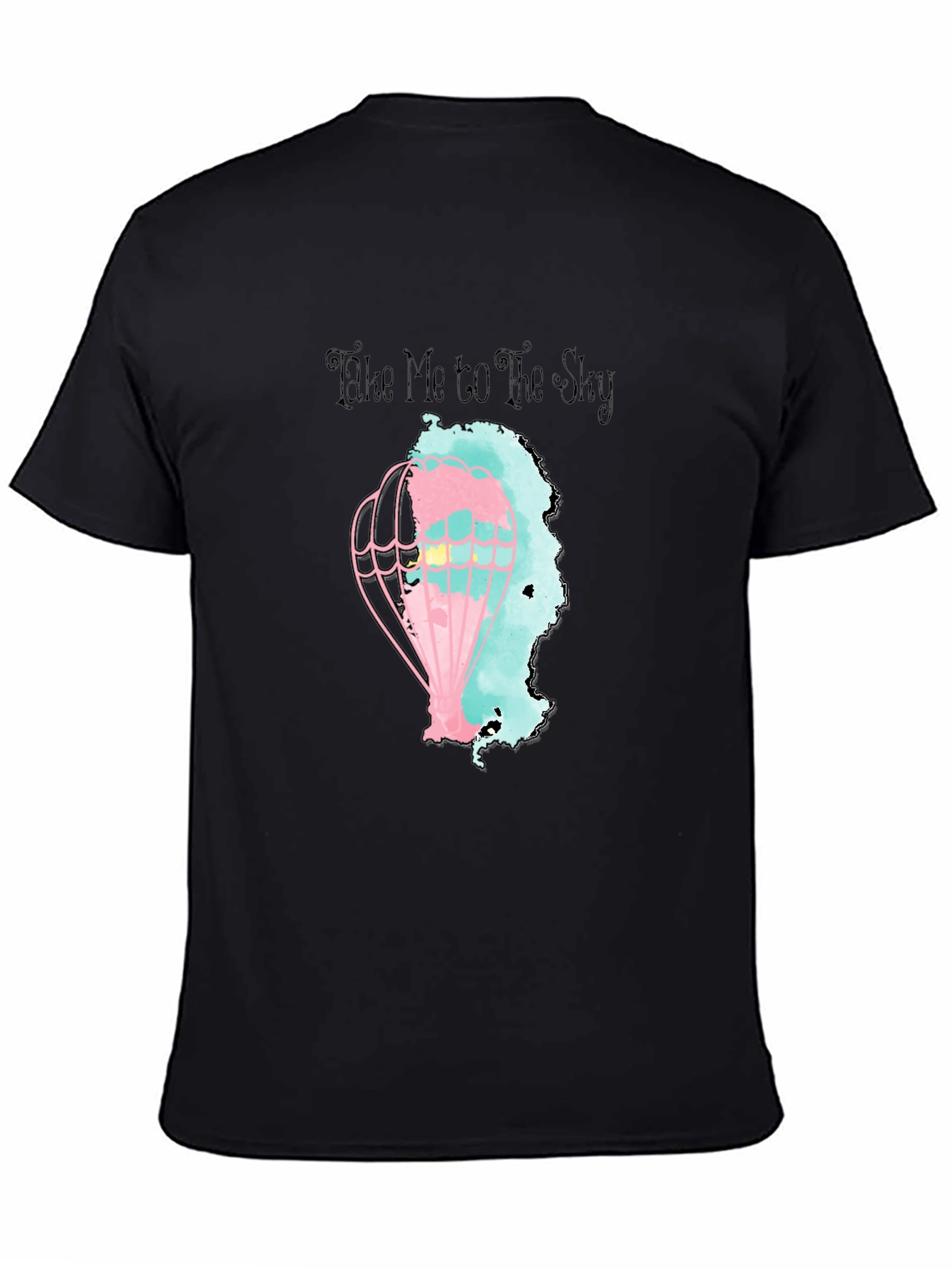 Take Me To The Sky Black Graphic Tee