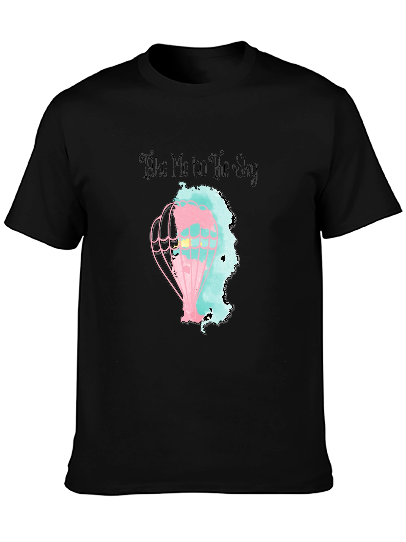 Take Me To The Sky Black Graphic Tee