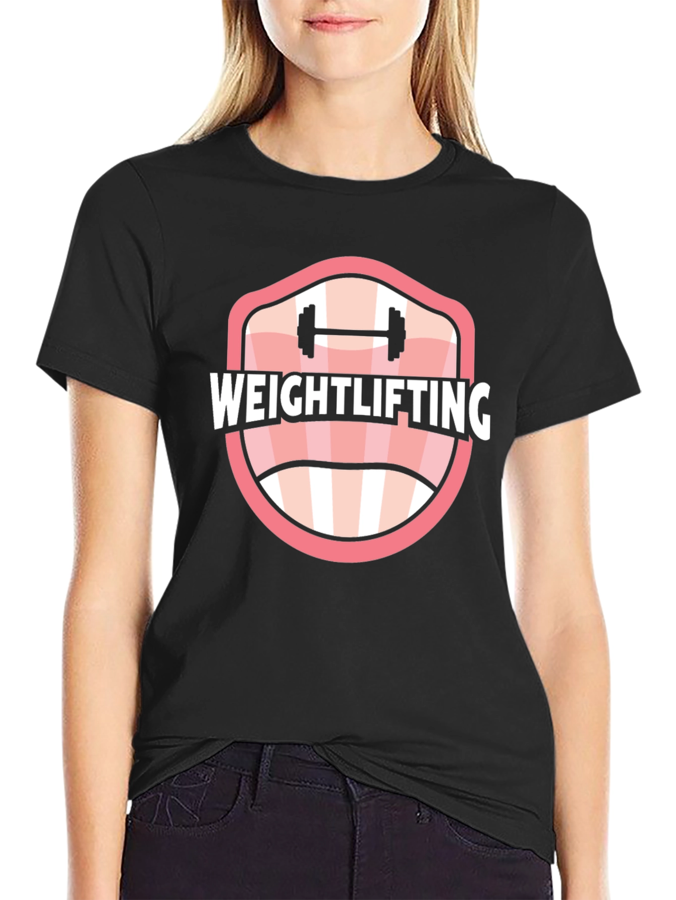 Weightlifting Graphic Tee - Black