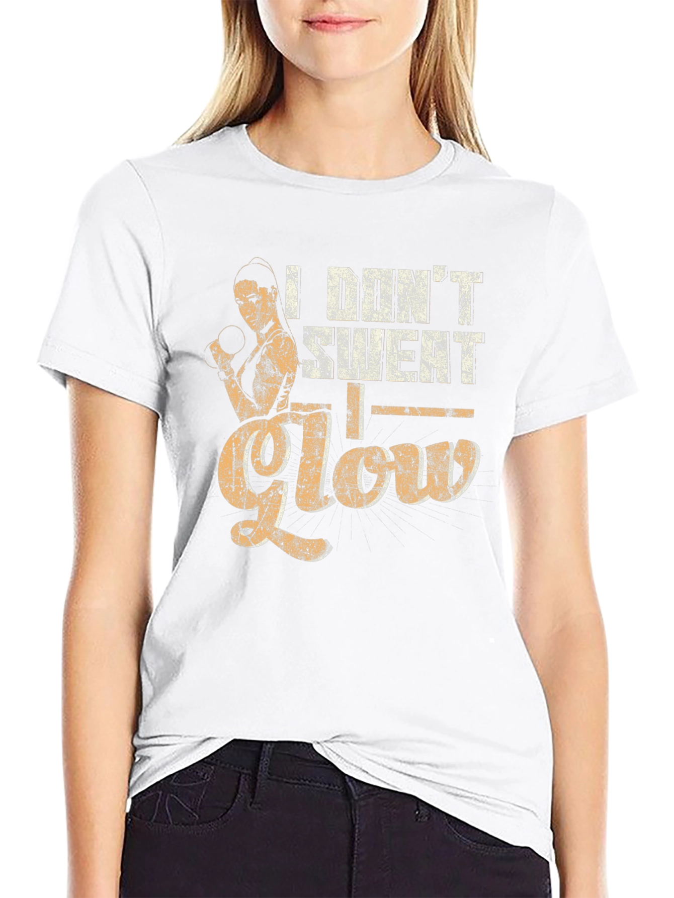 I Dont Sweat I Glow Graphic Tee