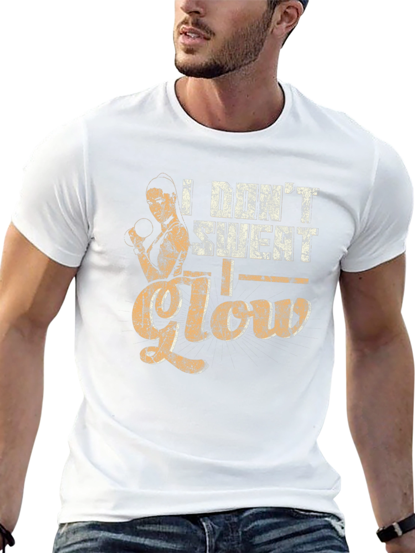 I Dont Sweat I Glow Graphic Tee