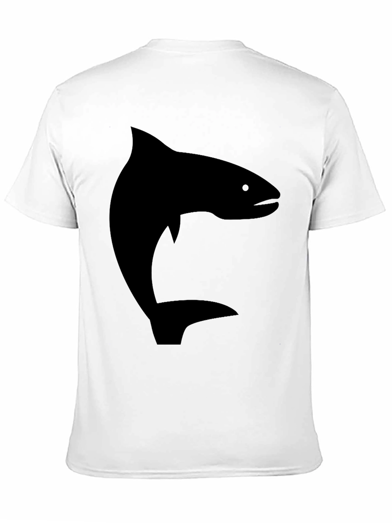 Black Salmon Graphic Tee - Stylish Mens Casual Shirt