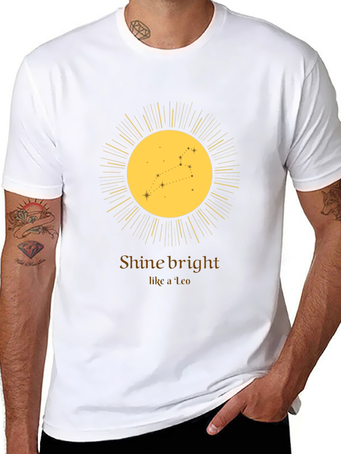 Leo Zodiac Constellation Graphic Tee