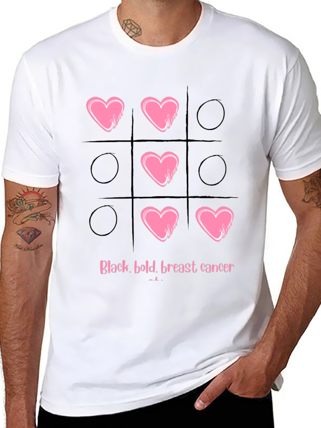 Breast Cancer Tic-Tac-Toe T-Shirt