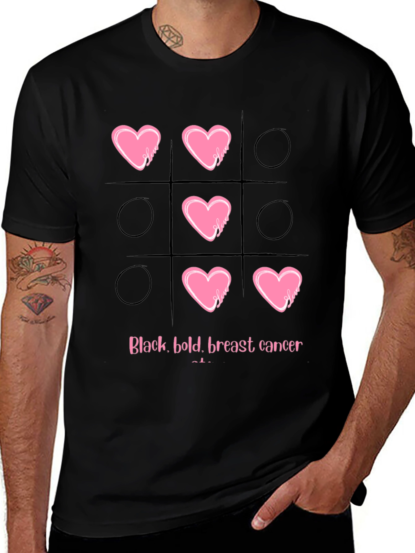 Breast Cancer Tic-Tac-Toe T-Shirt