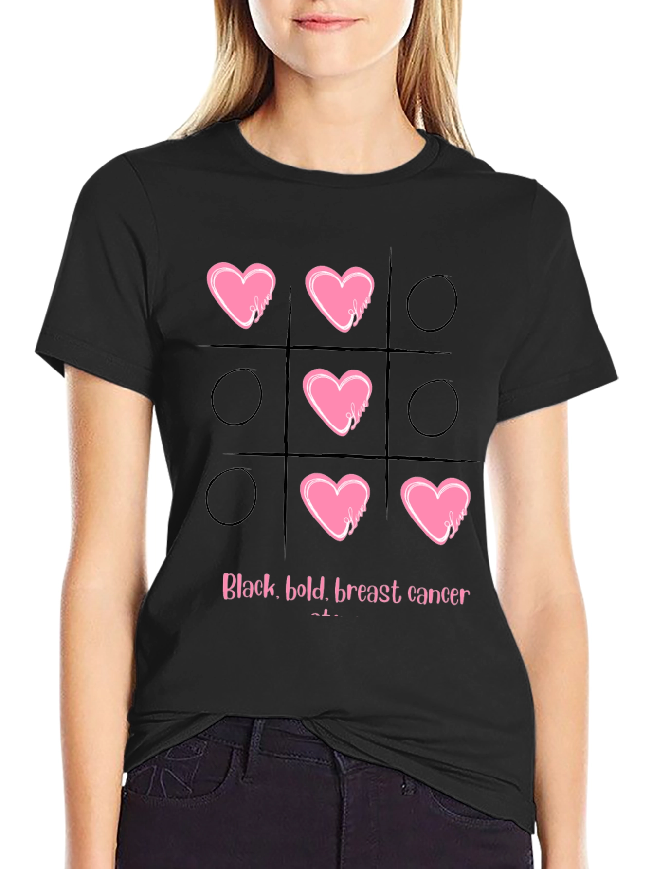 Breast Cancer Tic-Tac-Toe T-Shirt