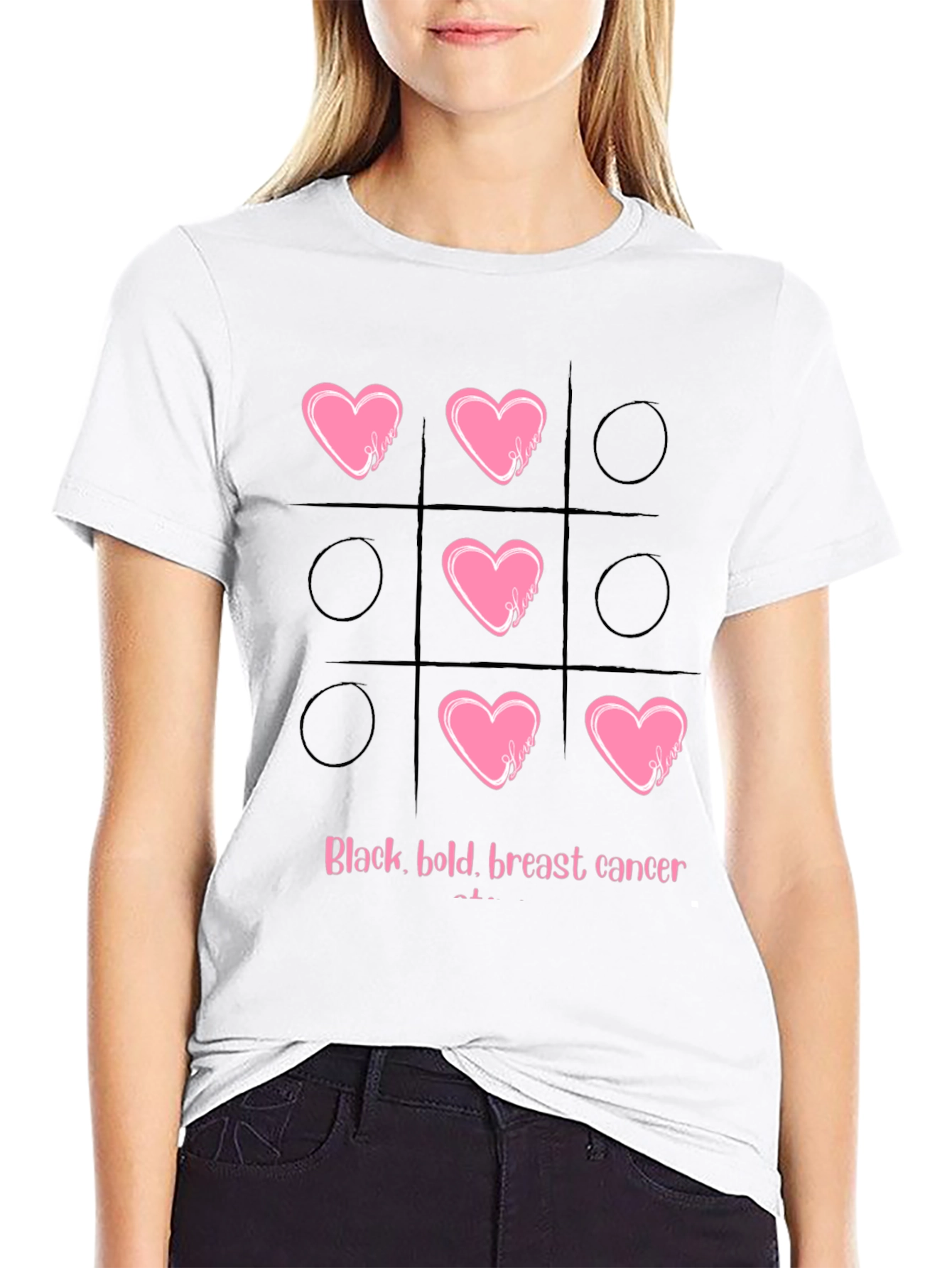Breast Cancer Tic-Tac-Toe T-Shirt