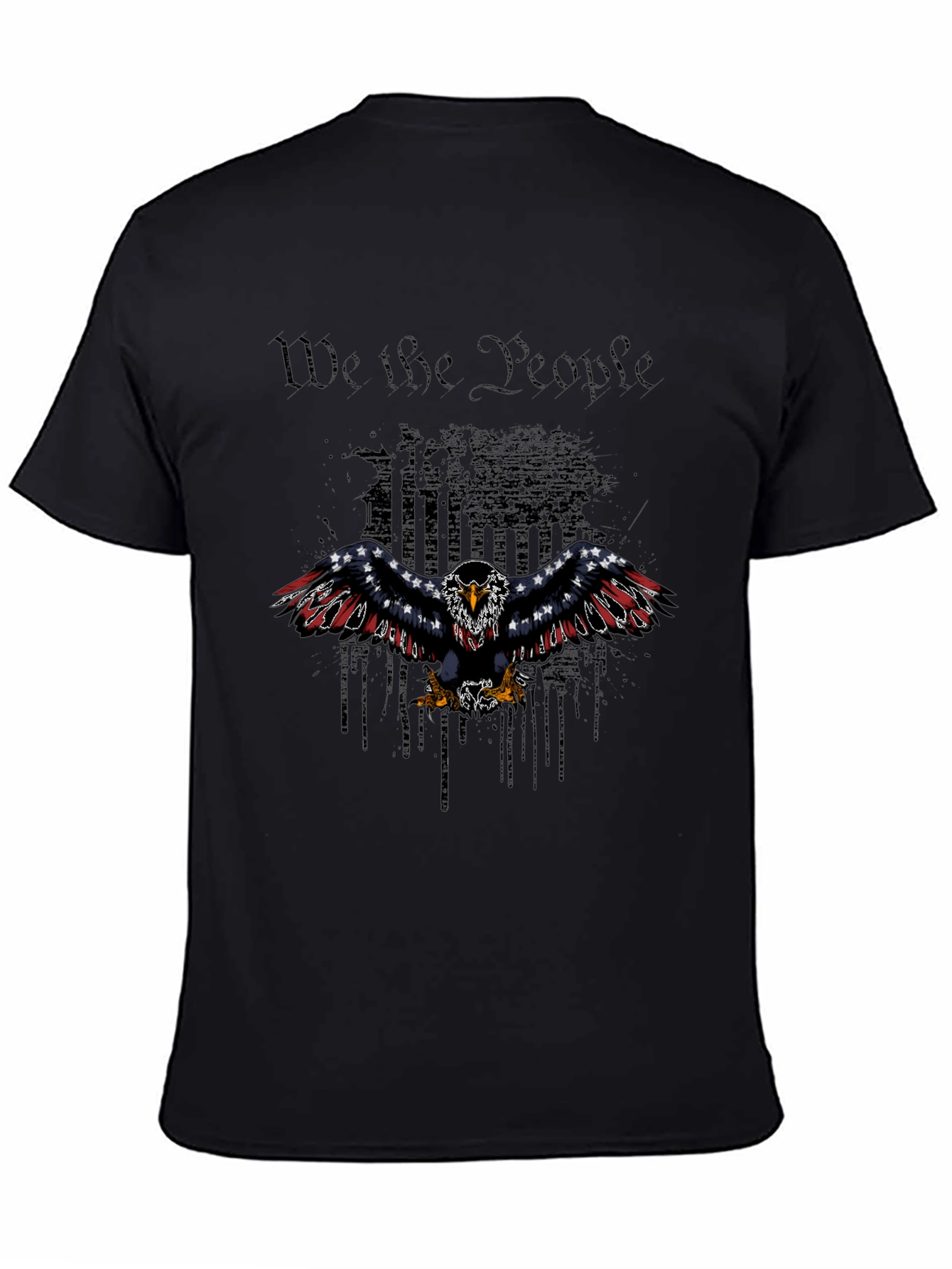 Patriotic Eagle We the People Graphic T-Shirt