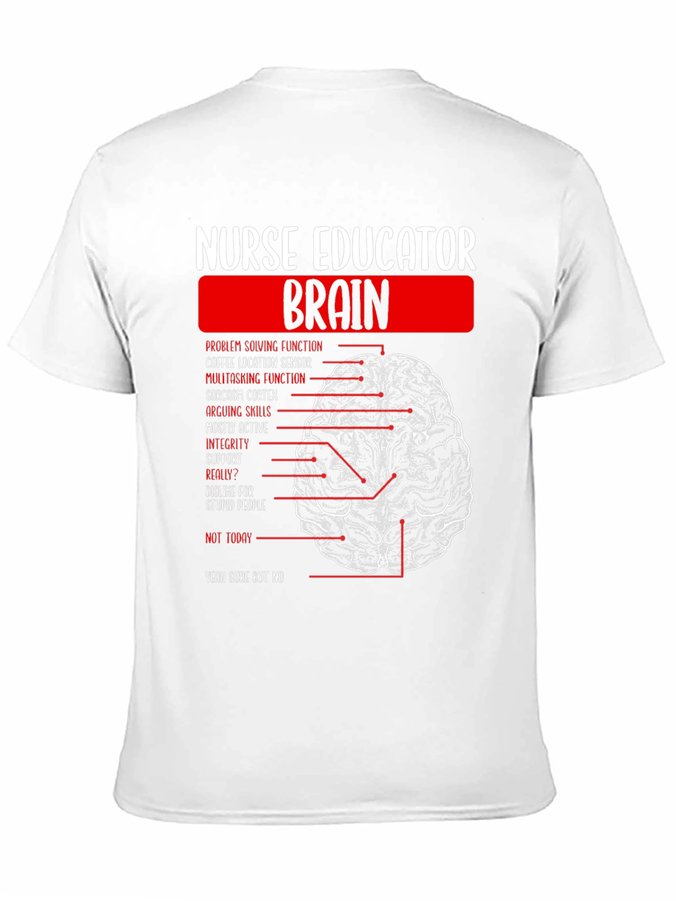 Nurse Educator Brain T-Shirt