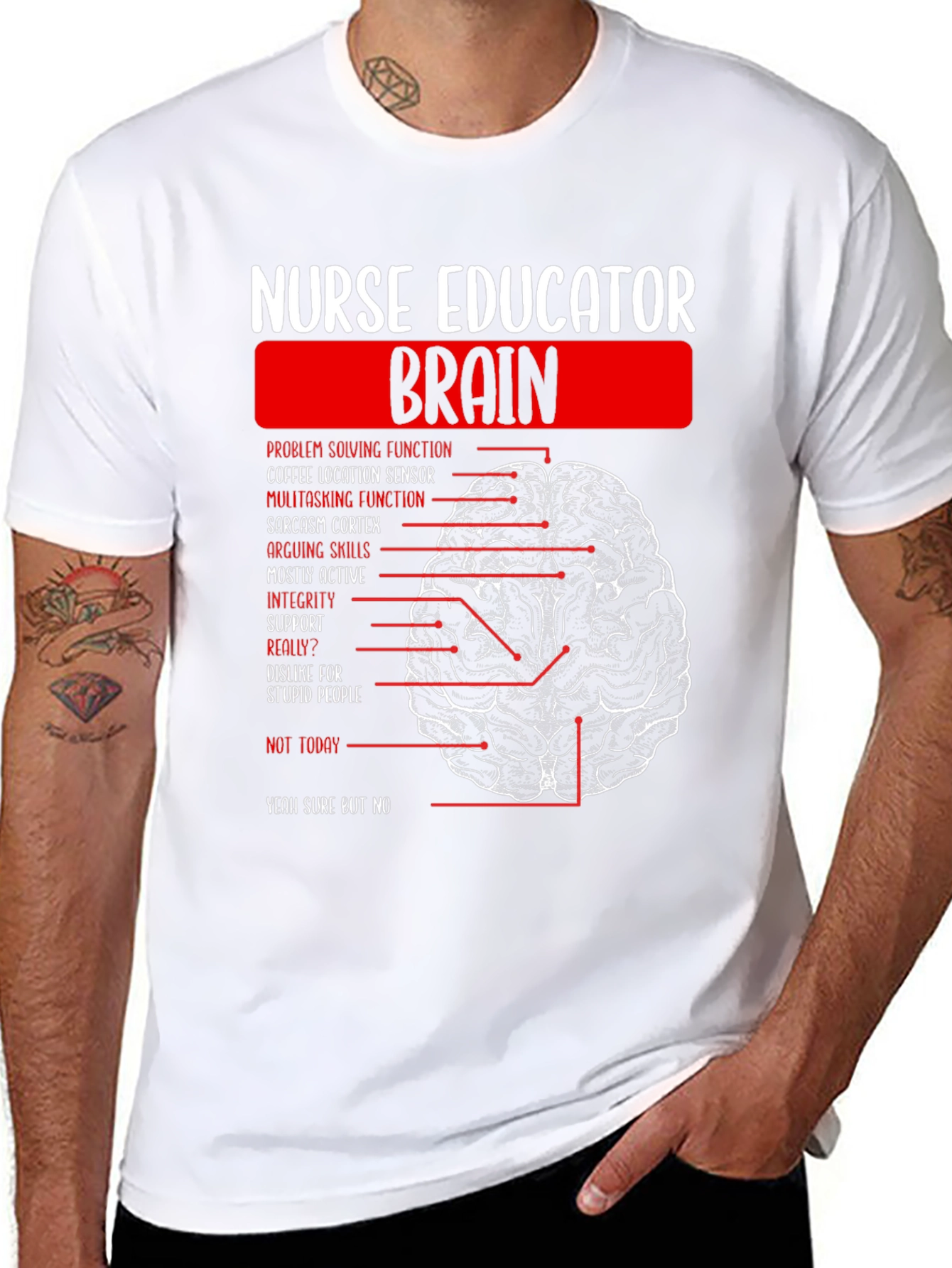 Nurse Educator Brain T-Shirt