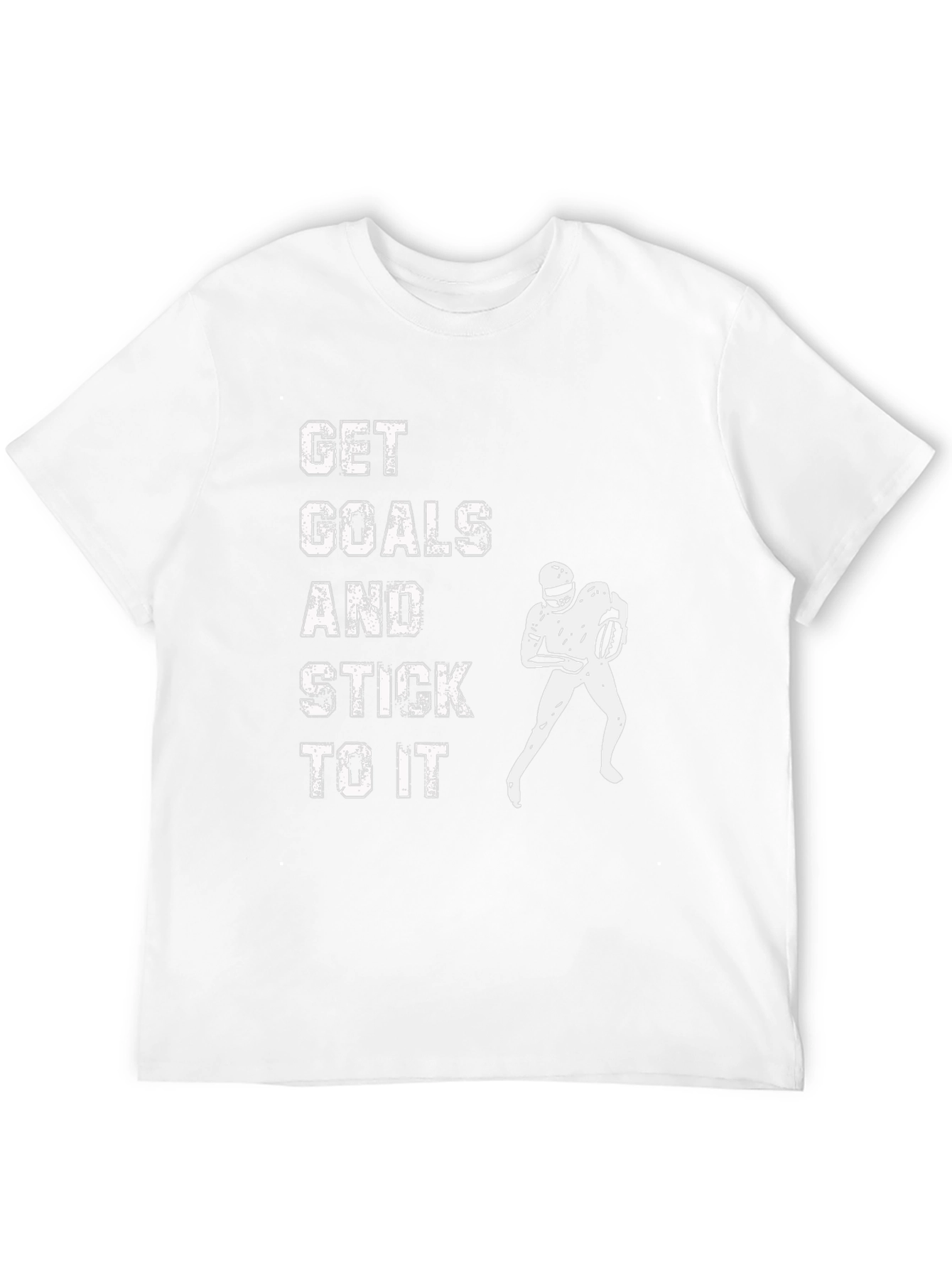 Motivational Football T-Shirt: Get Goals & Stick to It