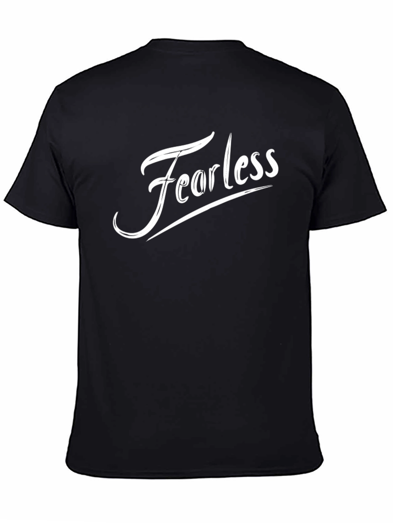 Fearless Graphic Tee - Black Cotton Comfort