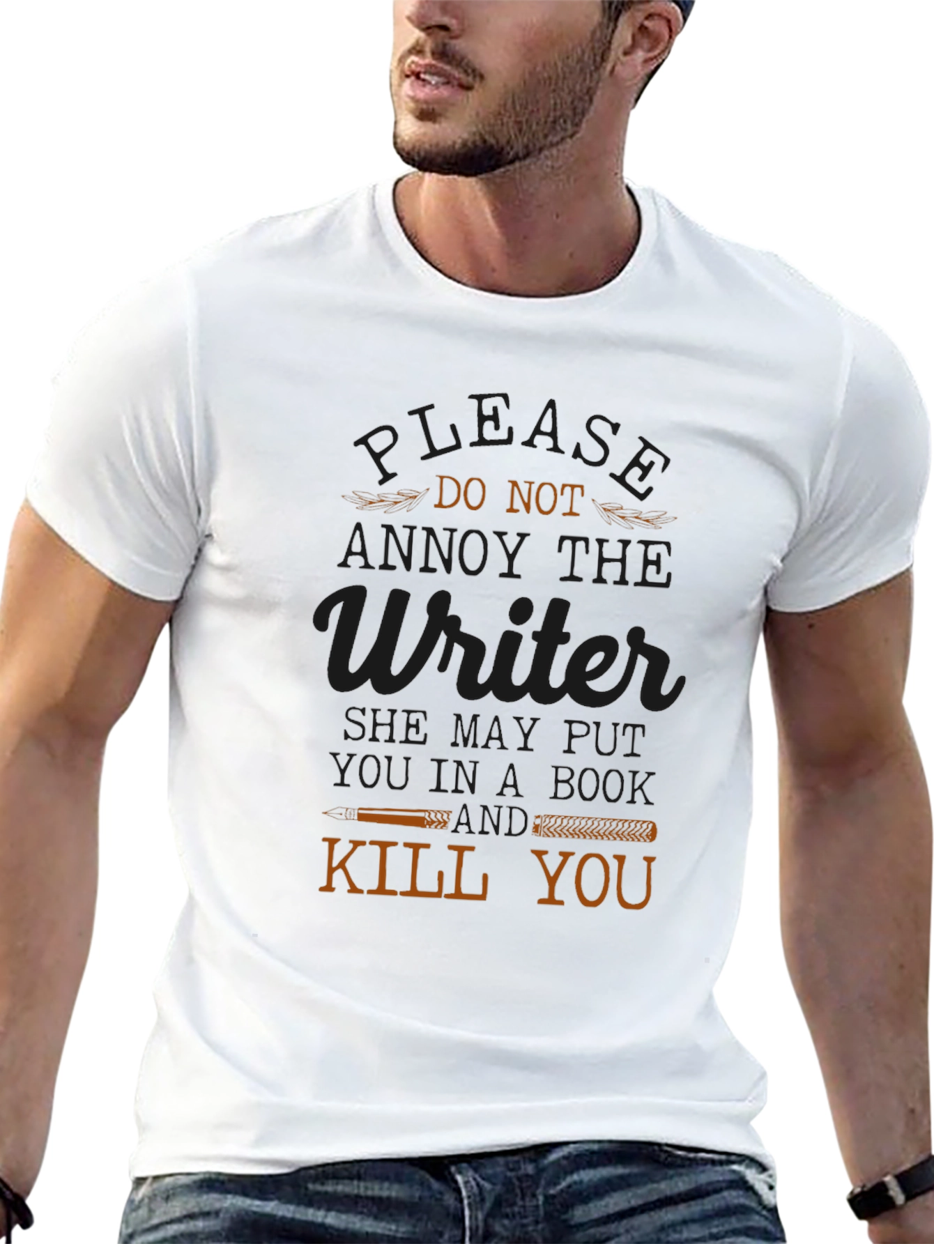 Annoy the Writer T-Shirt Funny Novelty Tee