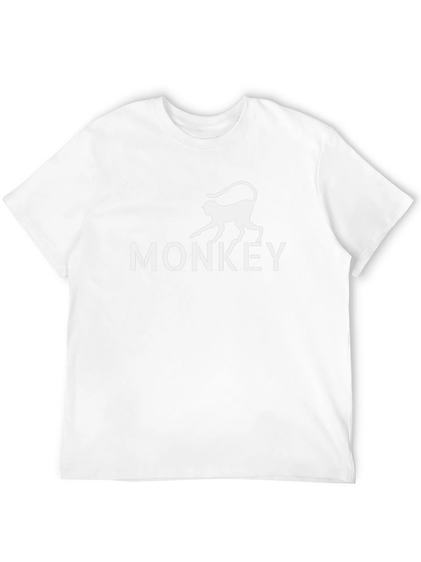 Monkey Graphic Tee - Mens Black Crewneck T-Shirt