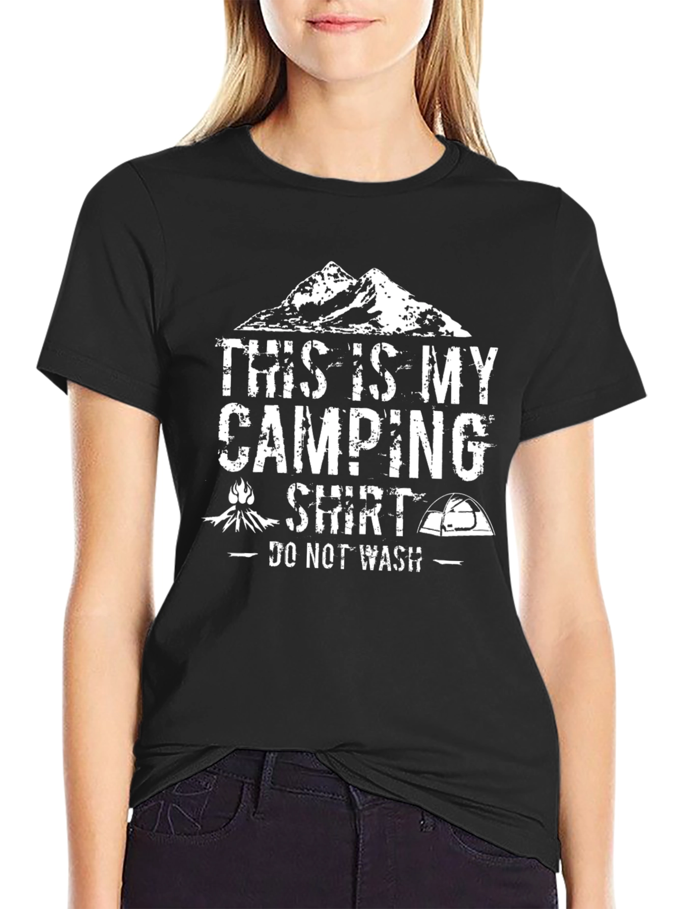 Camping Shirt - Do Not Wash Novelty Tee