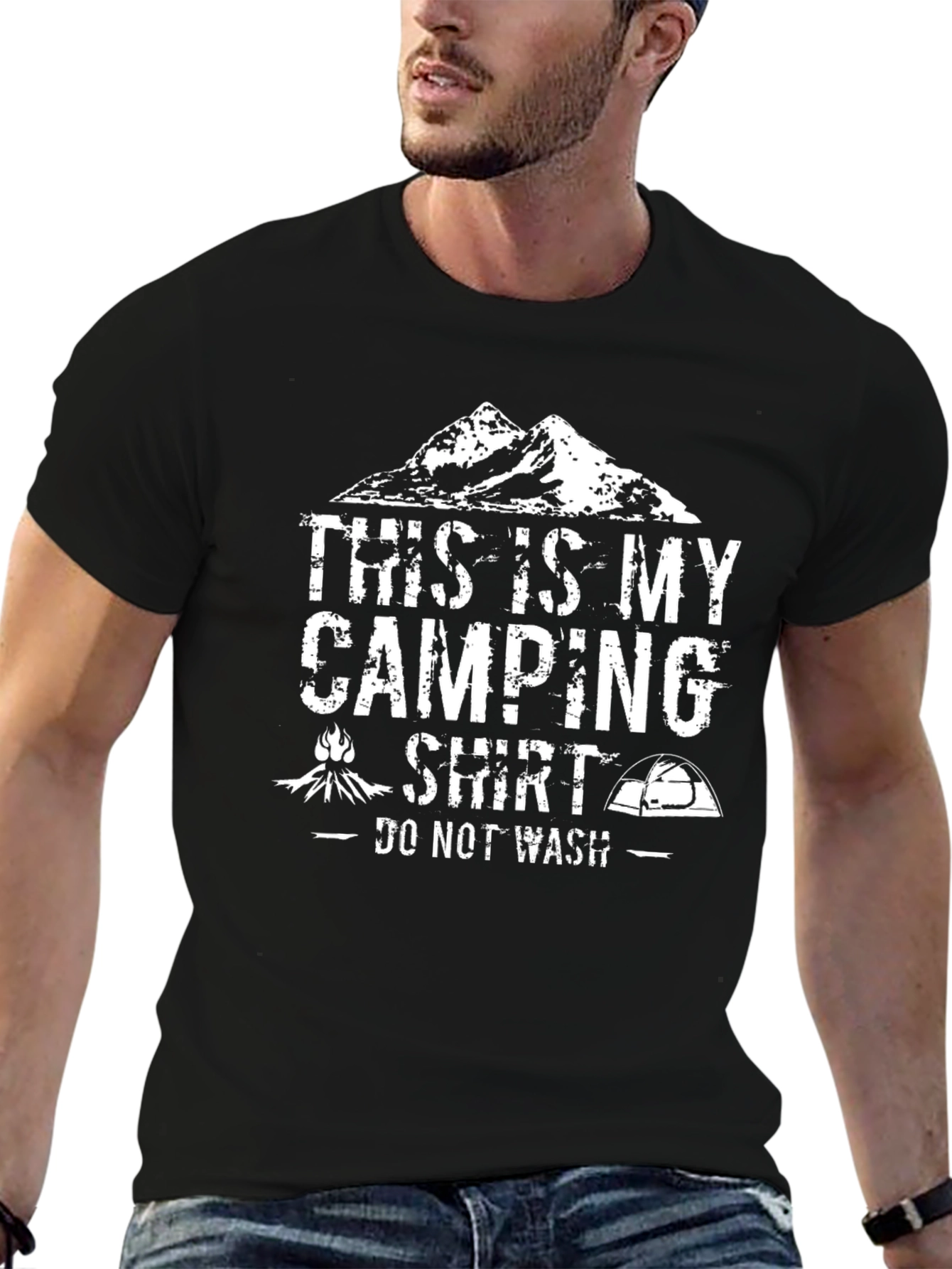Camping Shirt - Do Not Wash Novelty Tee
