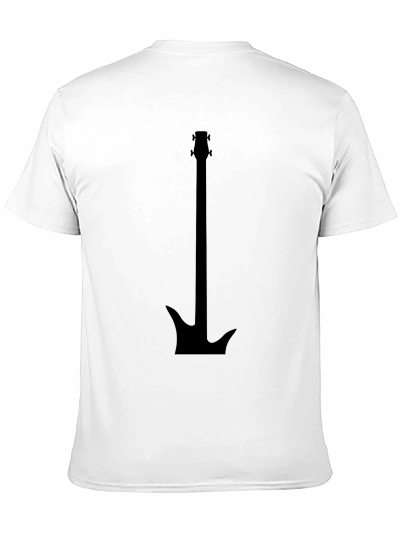 Black Guitar Graphic Tee - Rocker Style