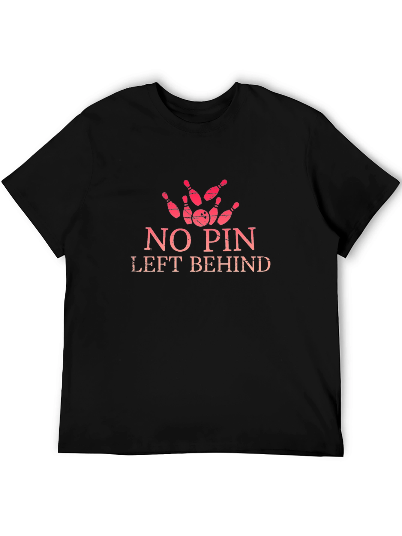 No Pin Left Behind Bowling Graphic Tee