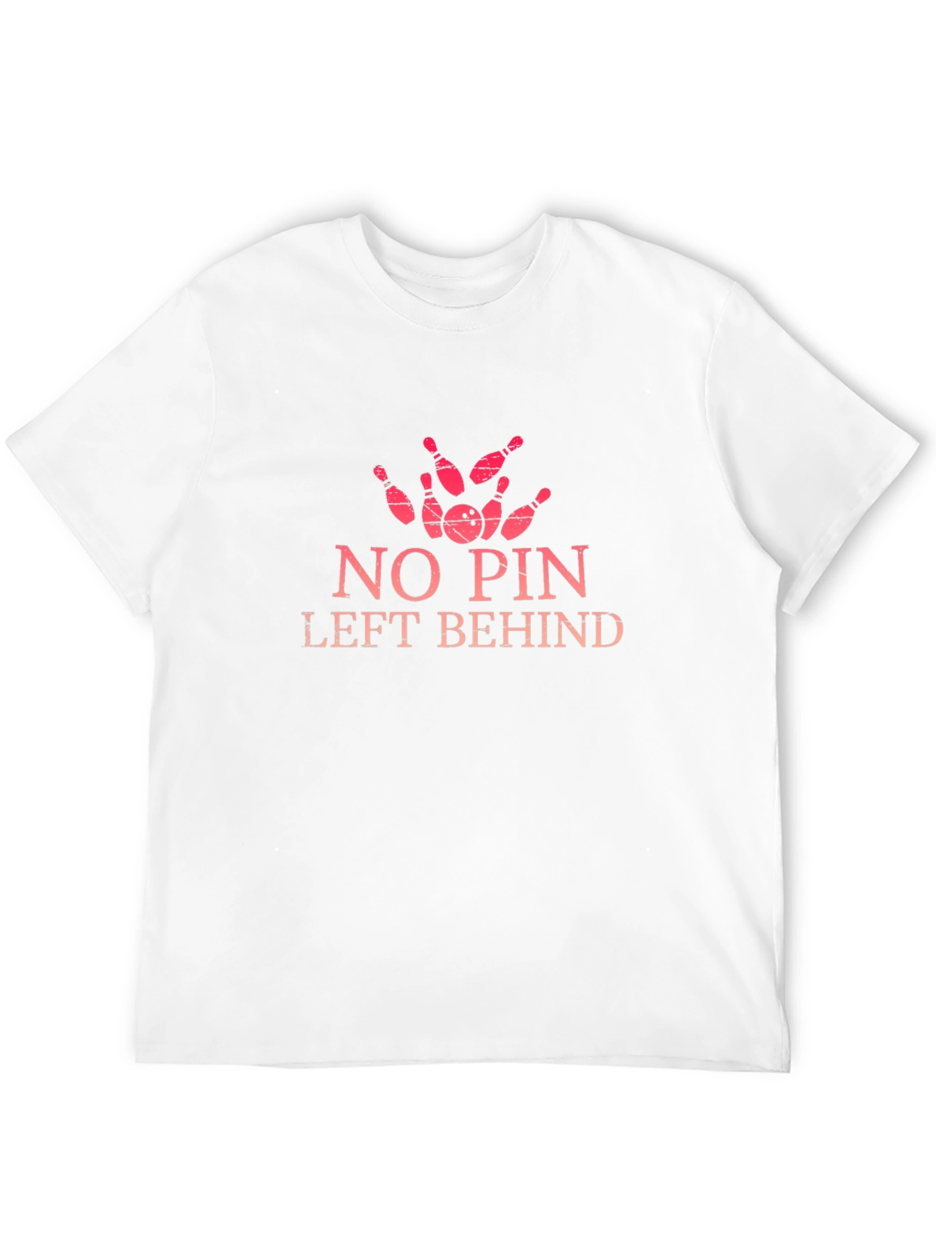 No Pin Left Behind Bowling Graphic Tee