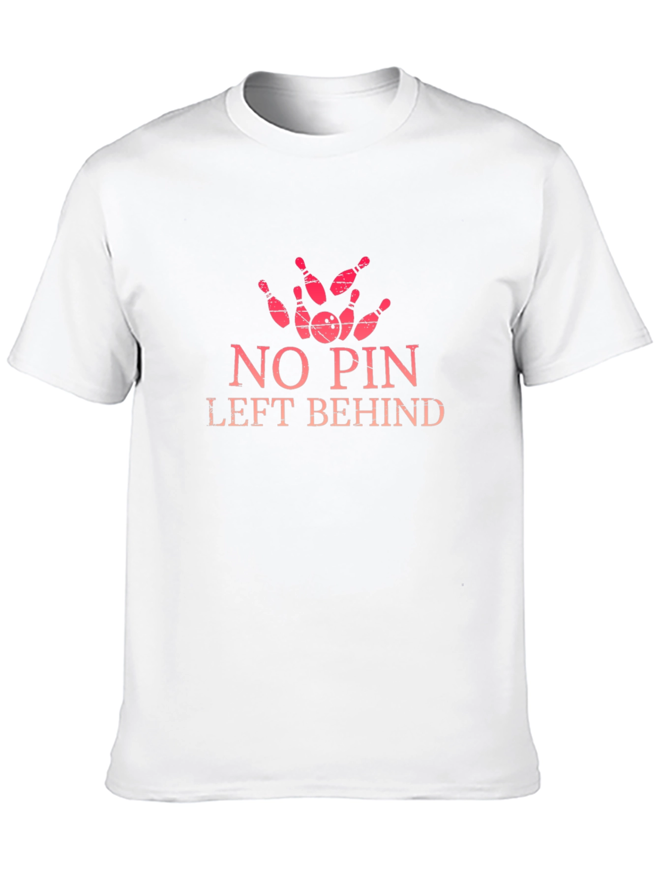 No Pin Left Behind Bowling Graphic Tee