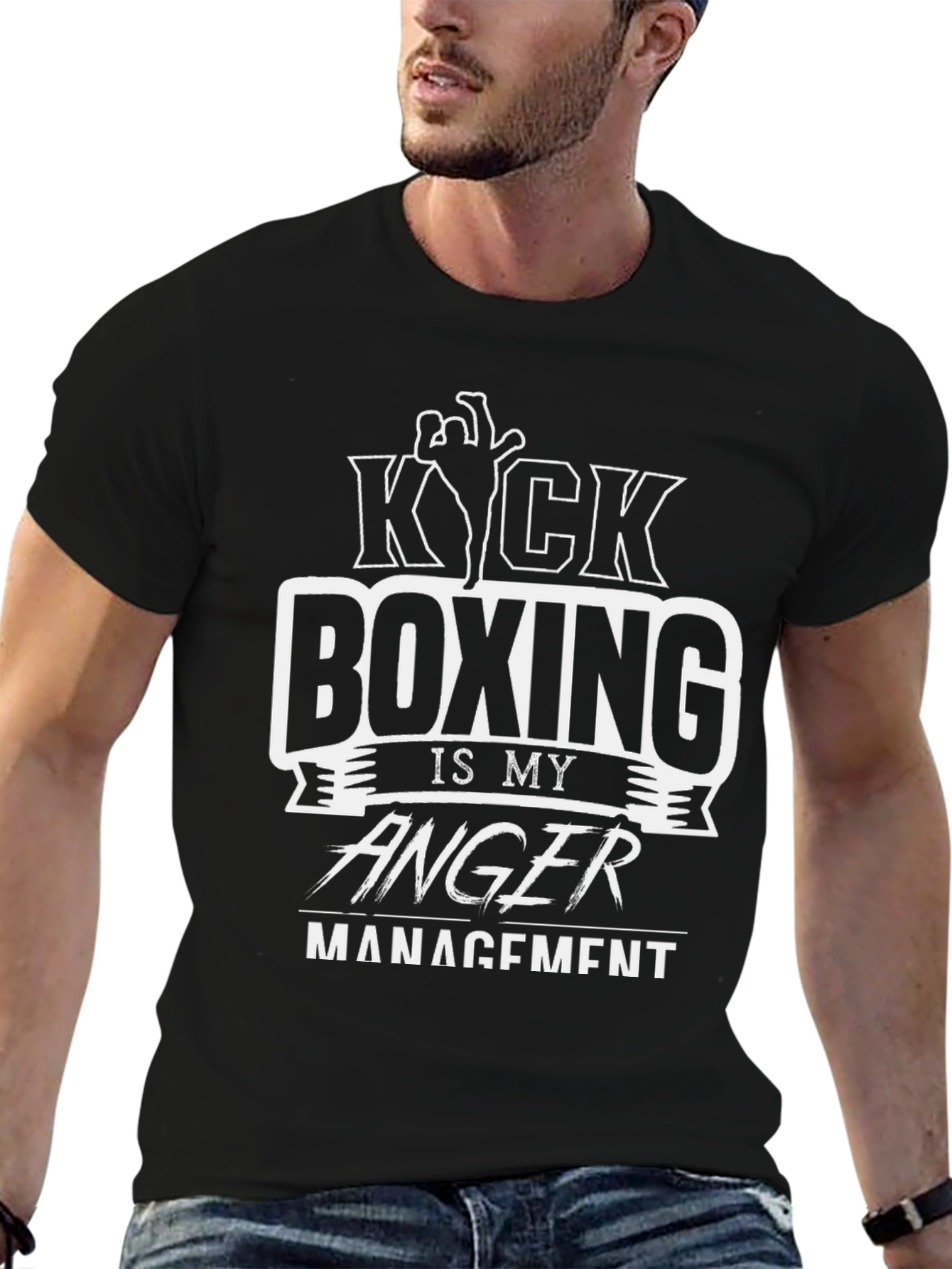 Kick Boxing Anger Management Graphic T-Shirt