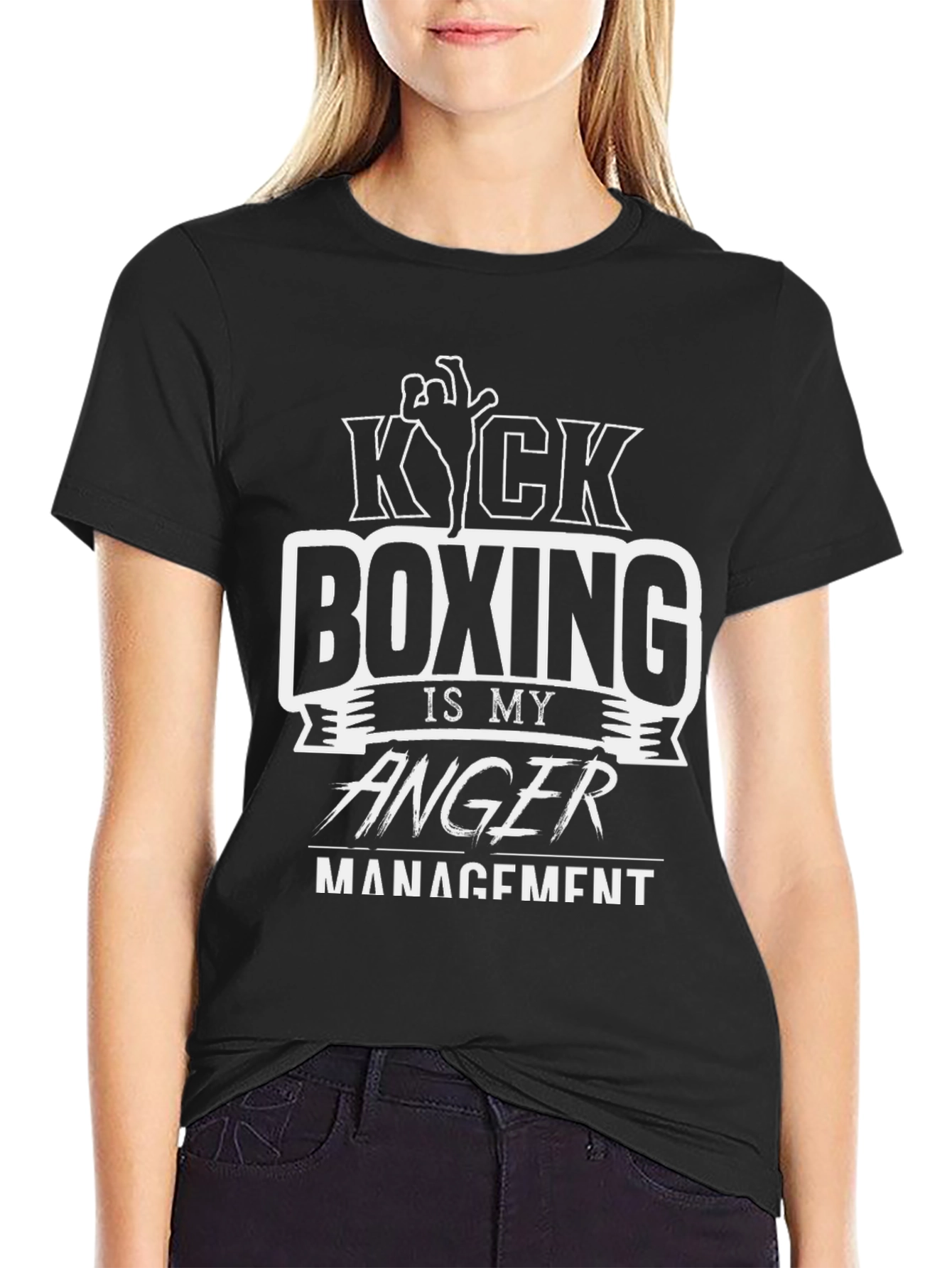 Kick Boxing Anger Management Graphic T-Shirt