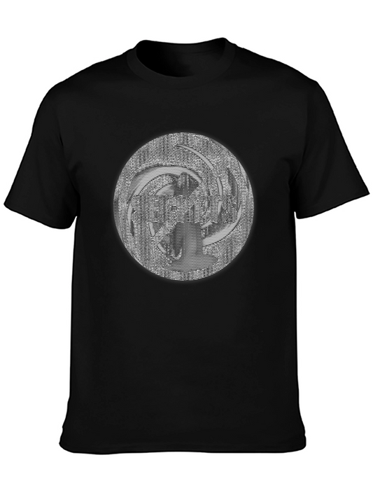 Abstract Design Black T-Shirt - Modern Art Tee