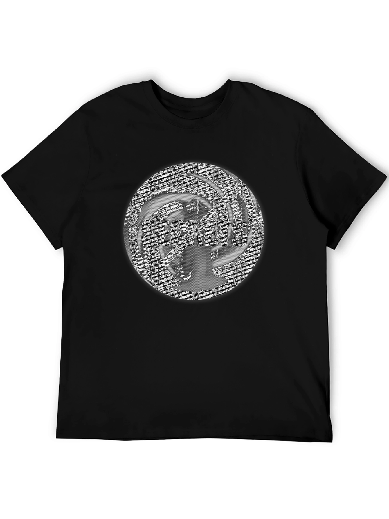 Abstract Design Black T-Shirt - Modern Art Tee