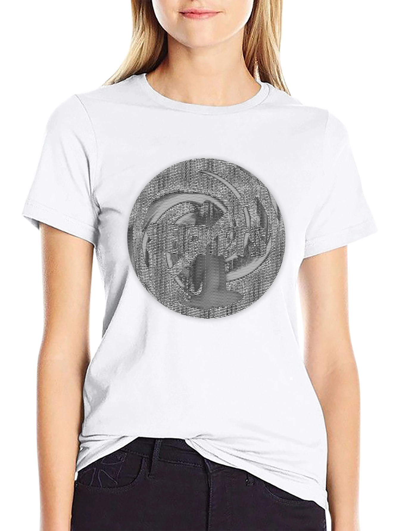 Abstract Design Black T-Shirt - Modern Art Tee
