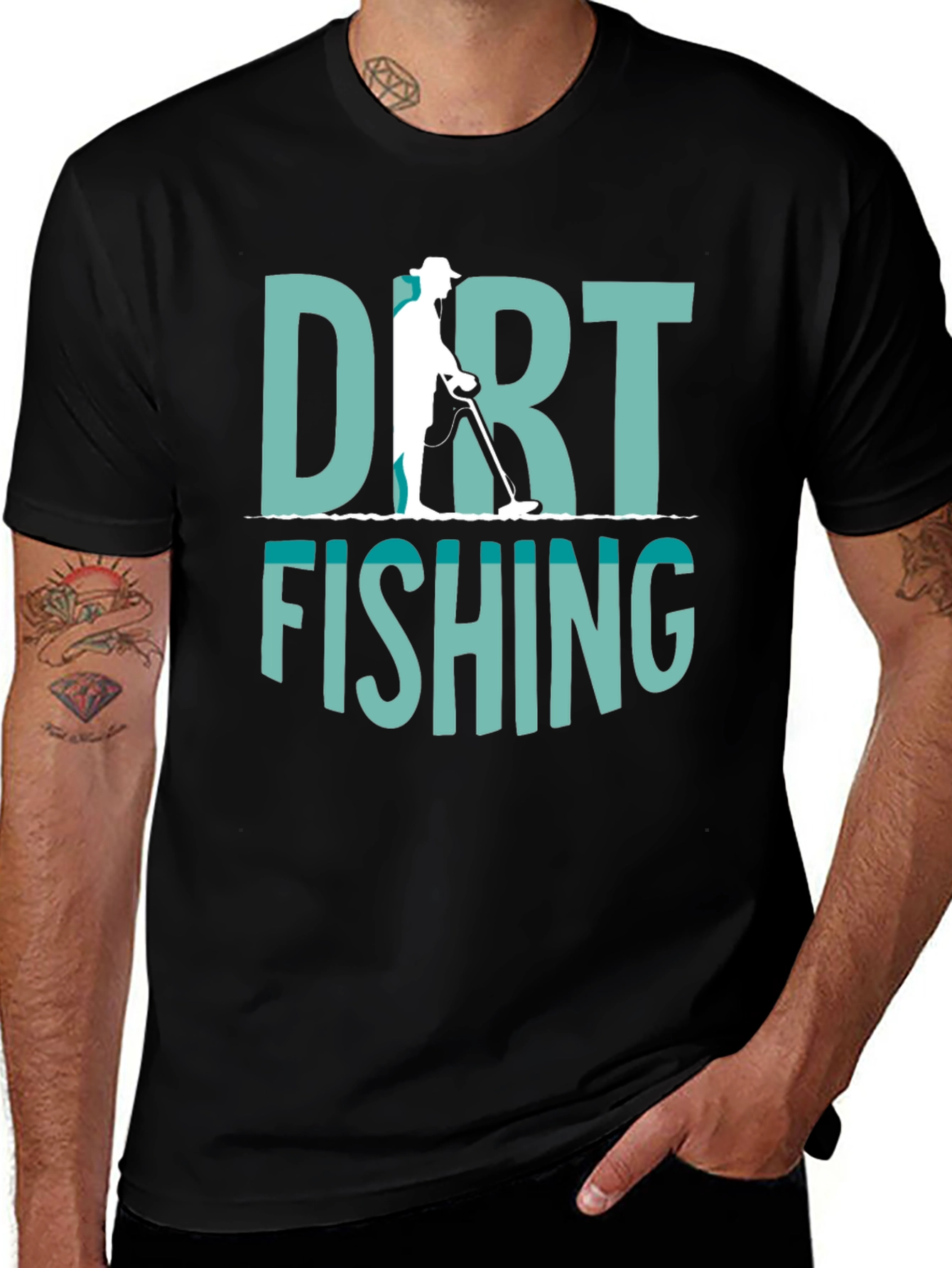Dirt Fishing Metal Detecting T-Shirt
