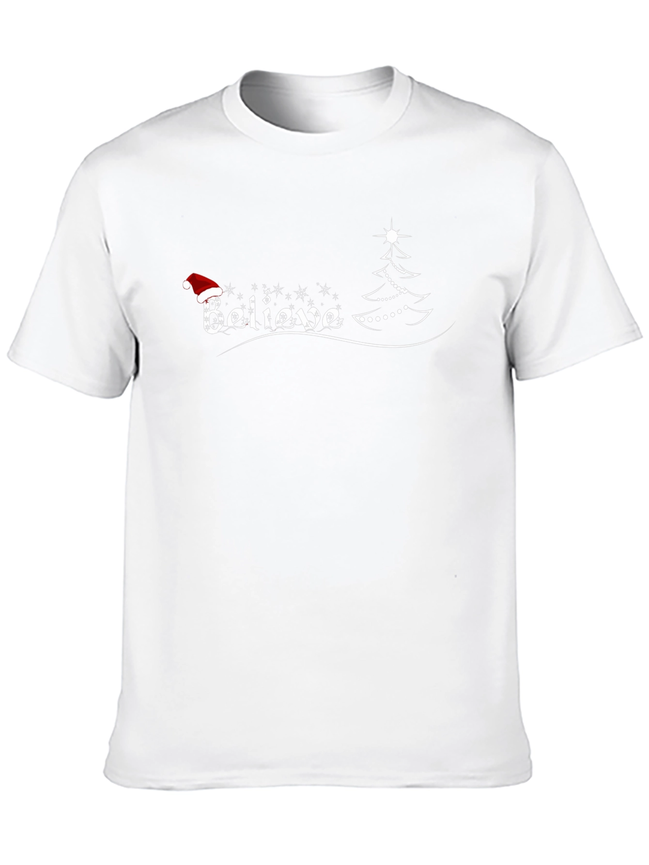Believe Christmas Tee - Holiday Graphic T-Shirt