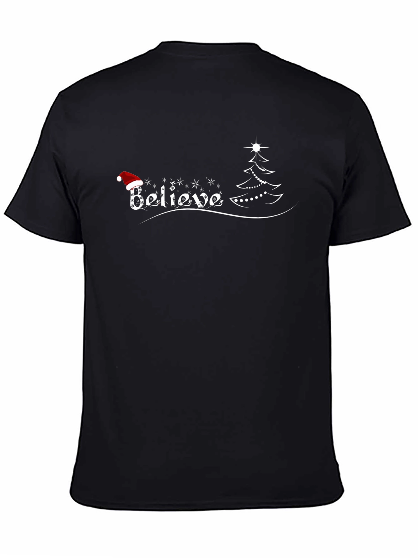 Believe Christmas Tee - Holiday Graphic T-Shirt