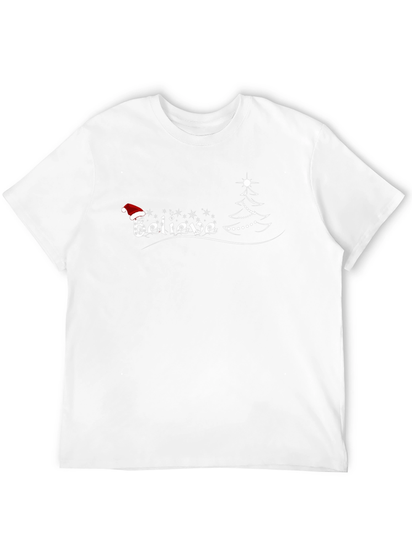 Believe Christmas Tee - Holiday Graphic T-Shirt