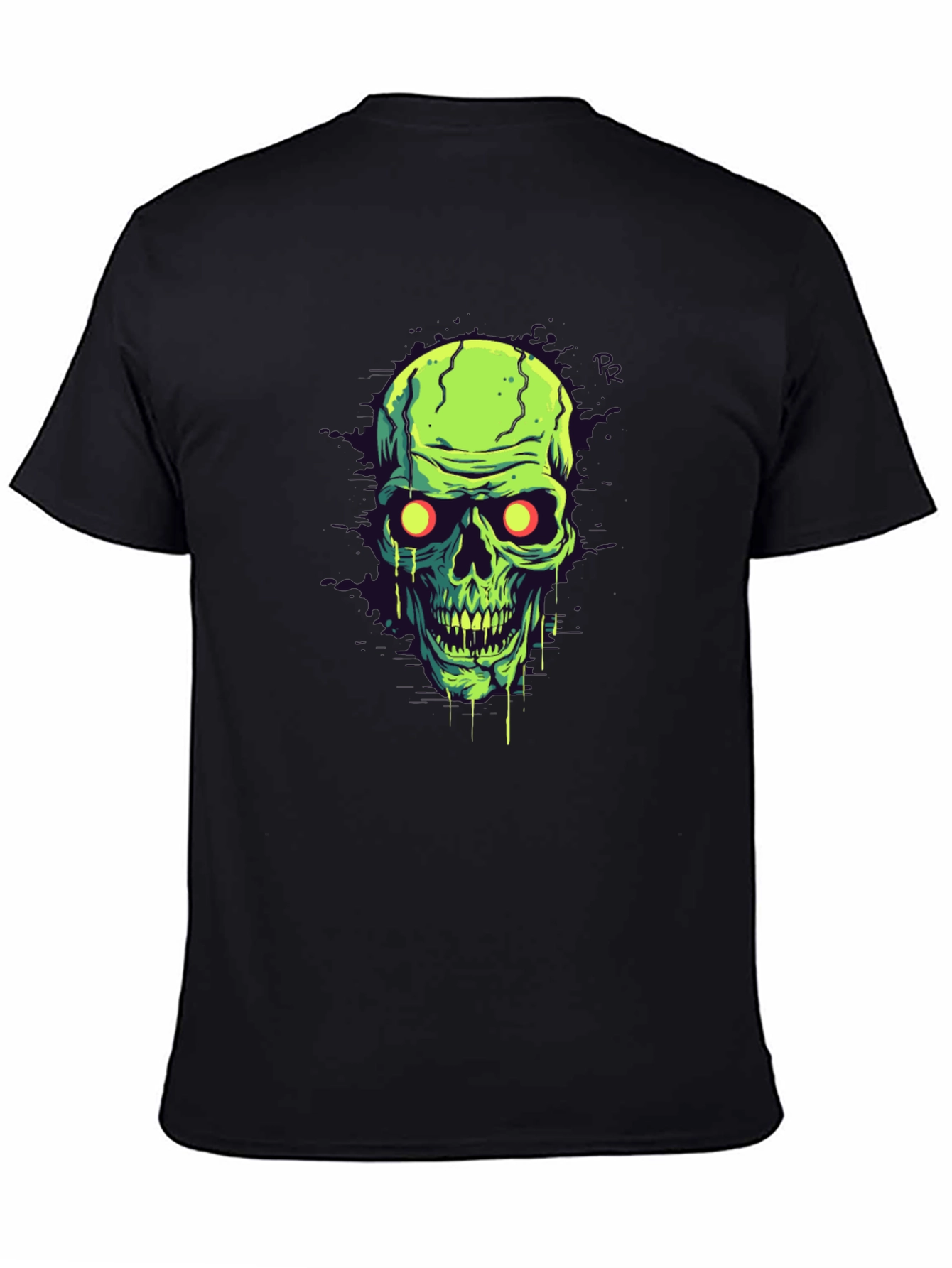 Glow-in-the-Dark Skull Graphic Tee