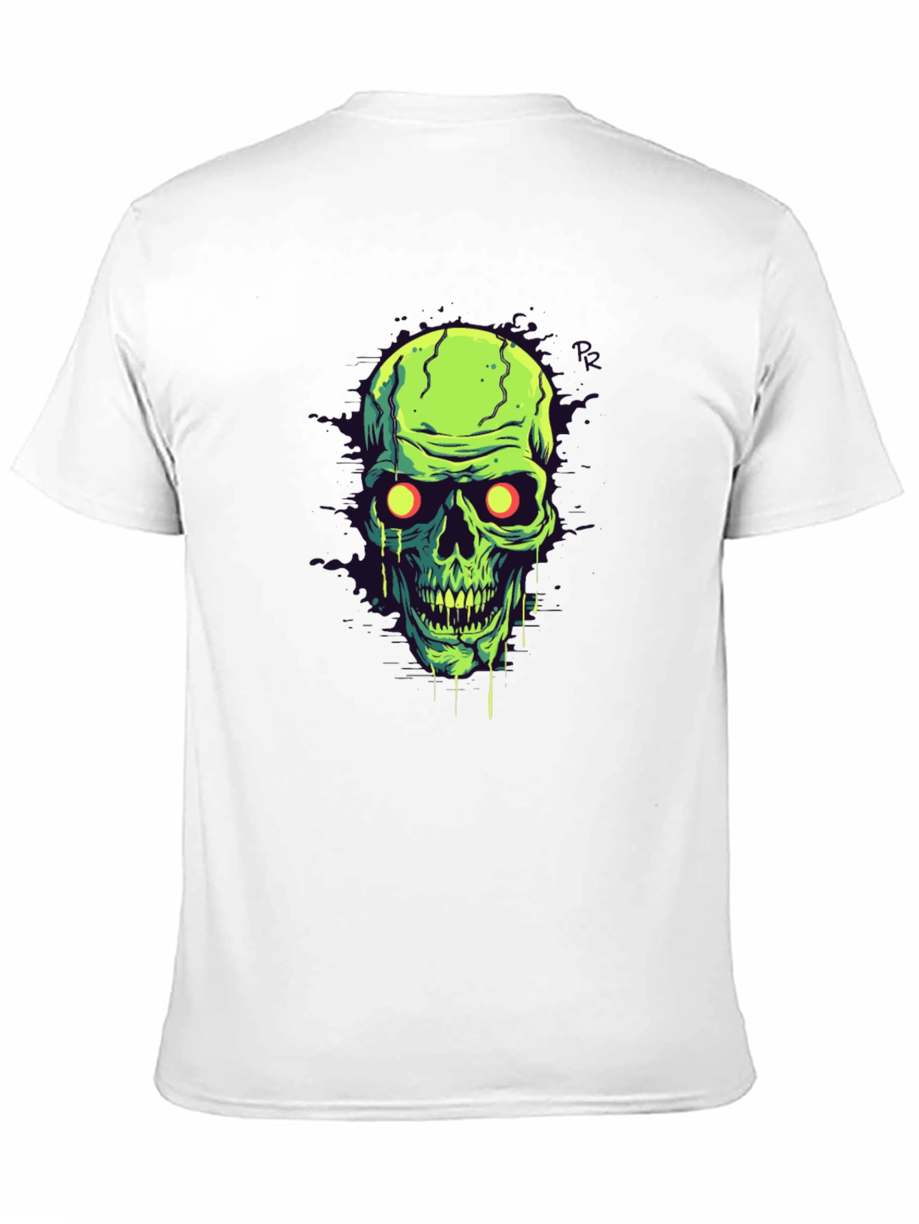 Glow-in-the-Dark Skull Graphic Tee