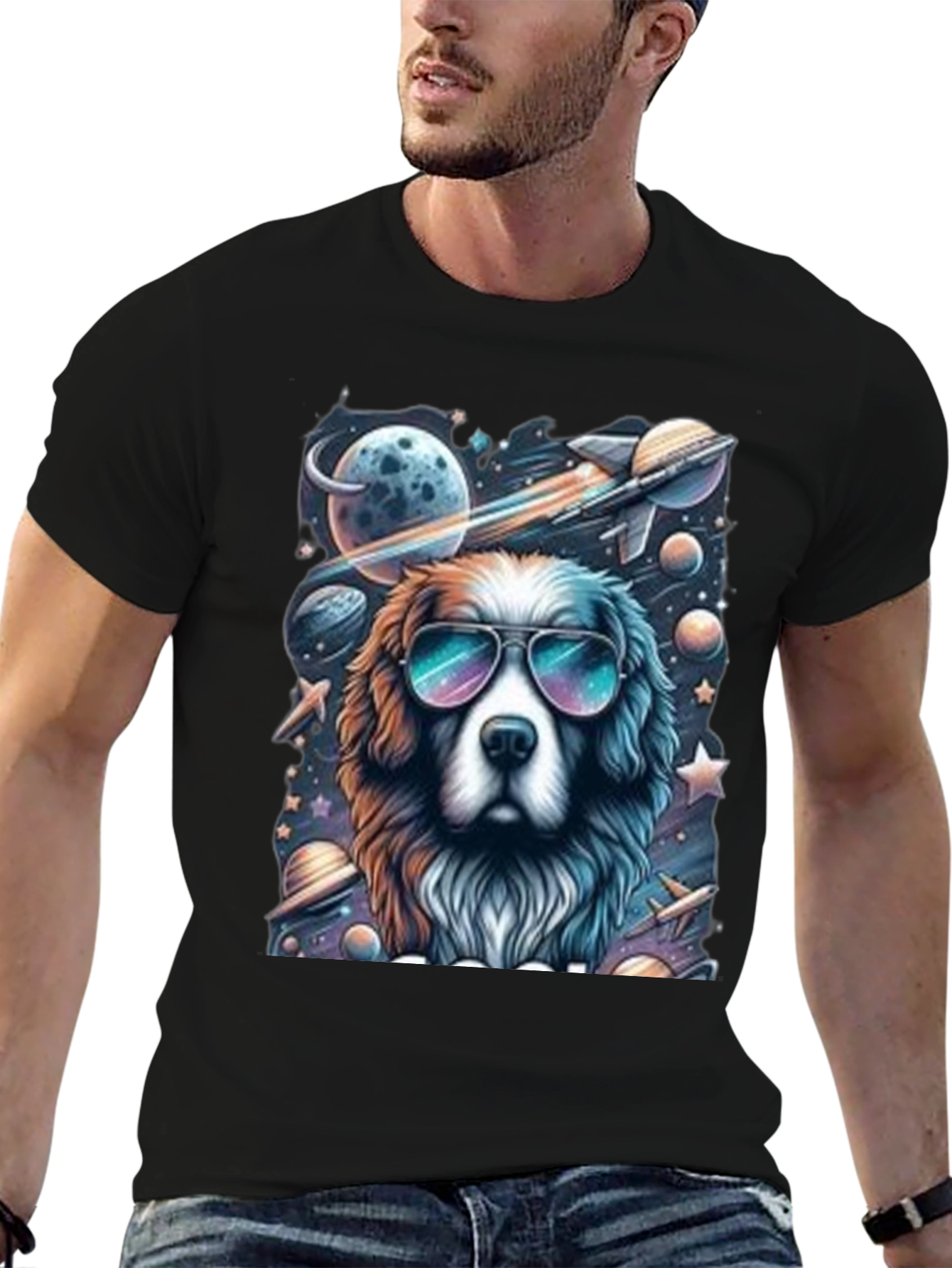 Cool Dog in Space T-Shirt