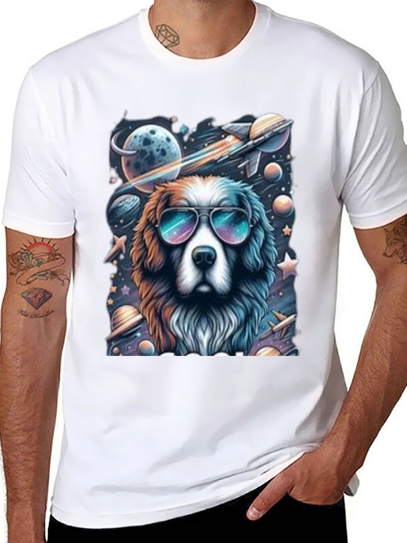 Cool Dog in Space T-Shirt