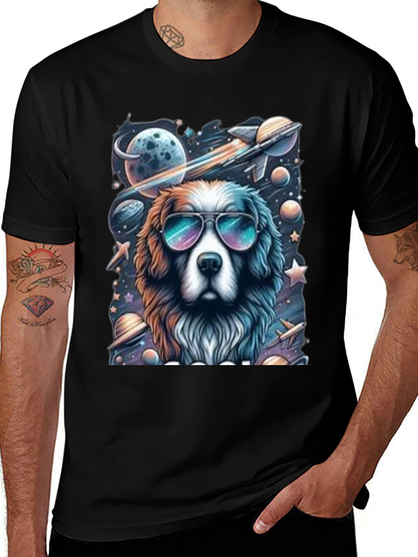 Cool Dog in Space T-Shirt