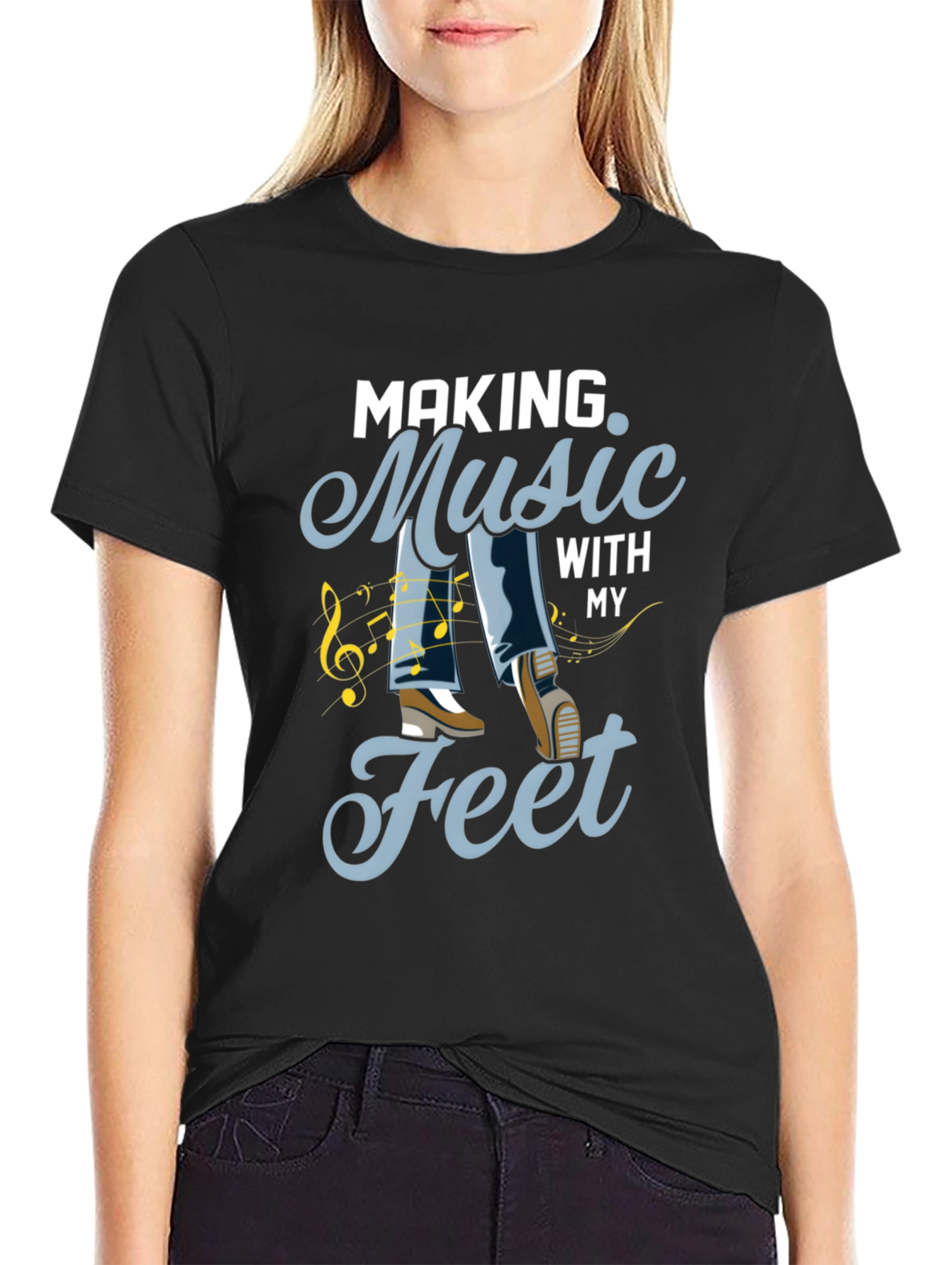 Music Feet Tee - Dance to Your Own Beat