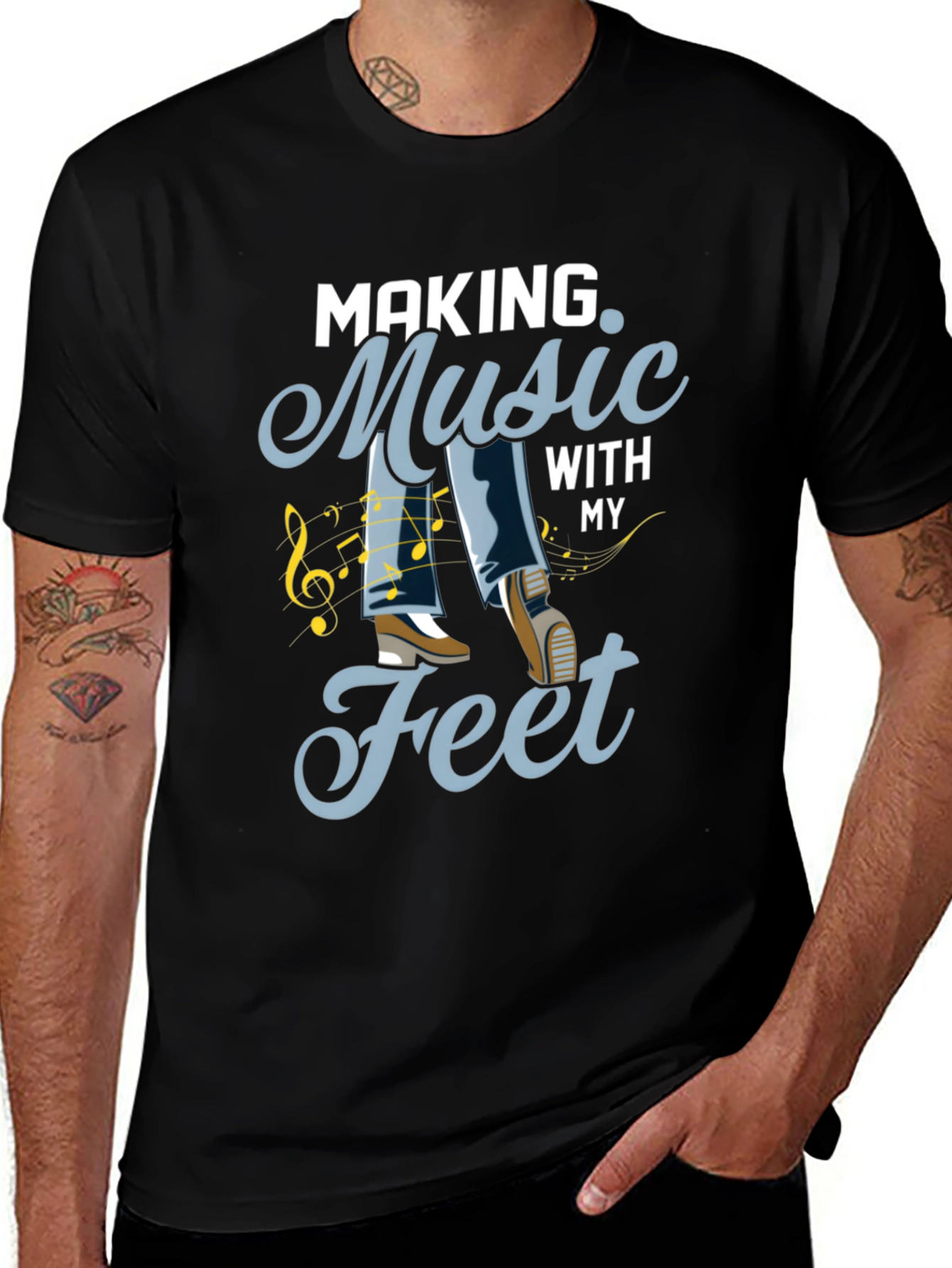 Music Feet Tee - Dance to Your Own Beat